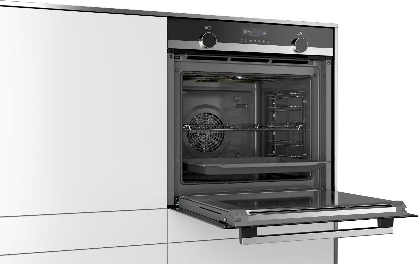 SIEMENS Einbaubackofen iQ500 »HB579GBS0«, mit Teleskopauszug nachrüstbar, Pyrolyse-Selbstreinigung