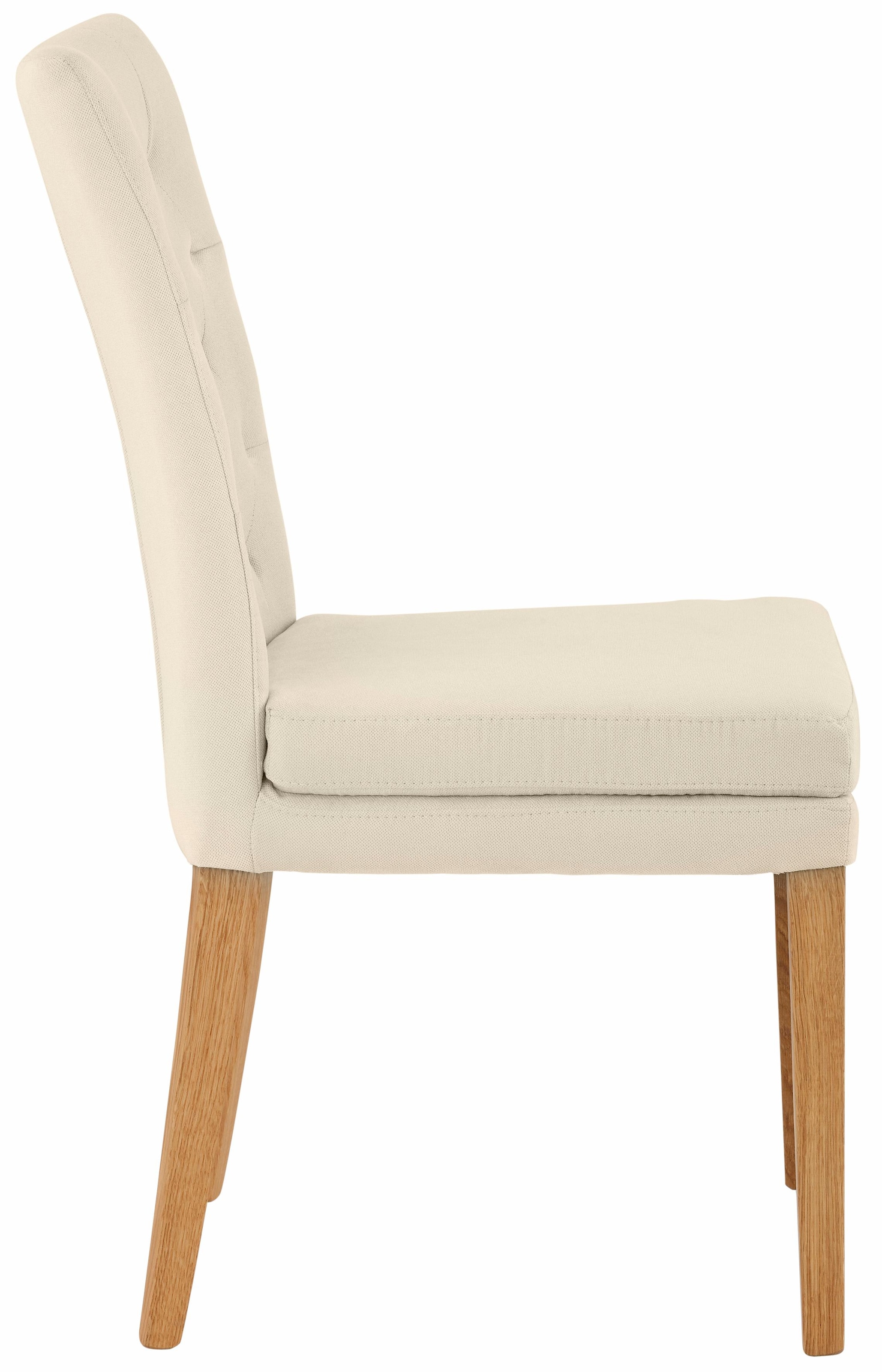 Home affaire Esszimmerstuhl »Colorado BESTSELLER Polsterstuhl«, (Set), 6 St., Luxus-Microfaser, Beine in eiche oder nussbaum. Im 2er, 4er oder 6er-Set