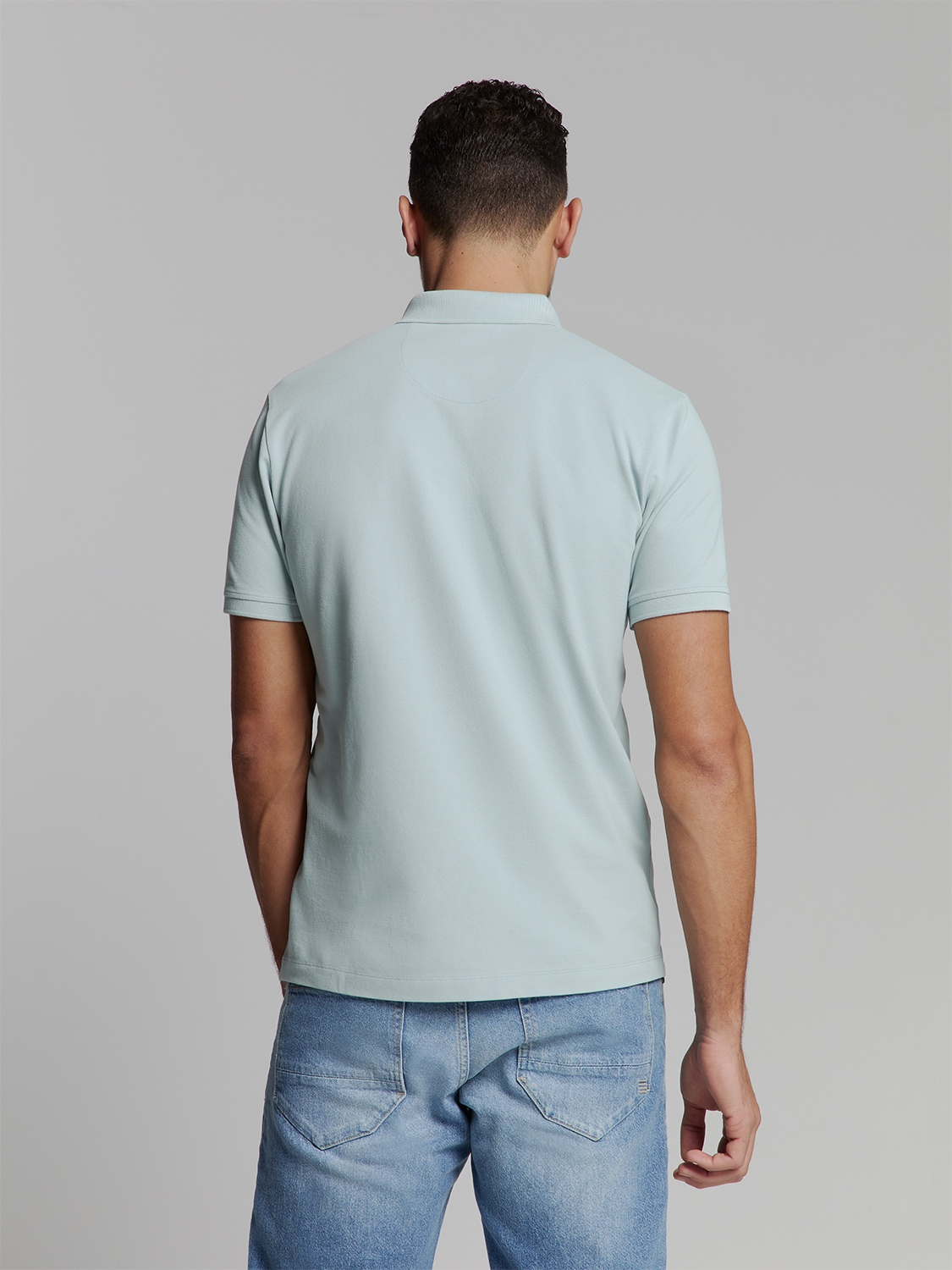 NO EXCESS Poloshirt »No Excess Poloshirt Polo Pique Garment Dyed«