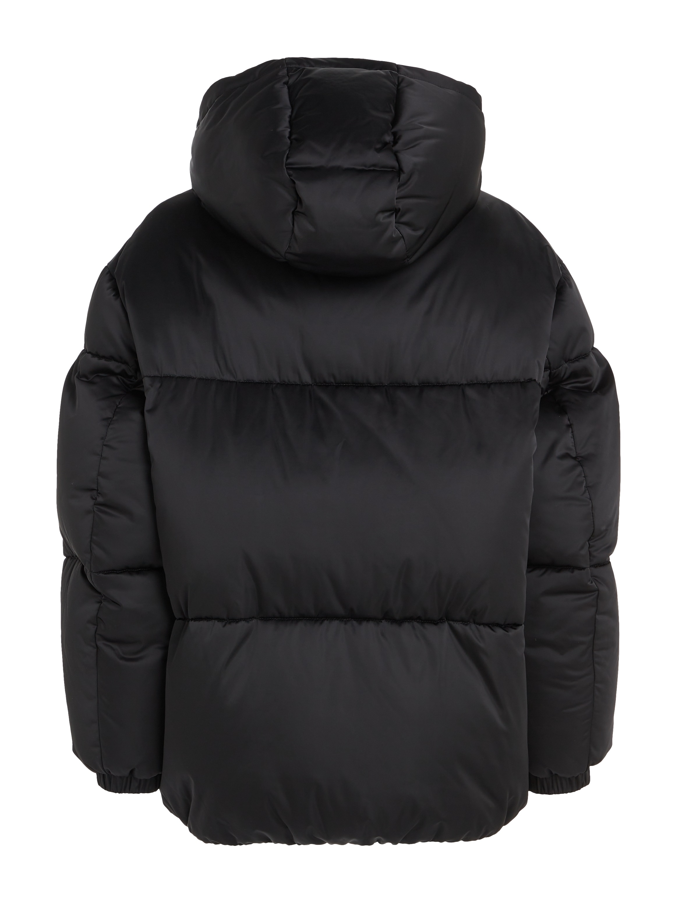 Tommy Jeans Steppjacke »TJW OVR SATIN PUFFER«, mit Kapuze, mit Tommy Jeans Markenlabel