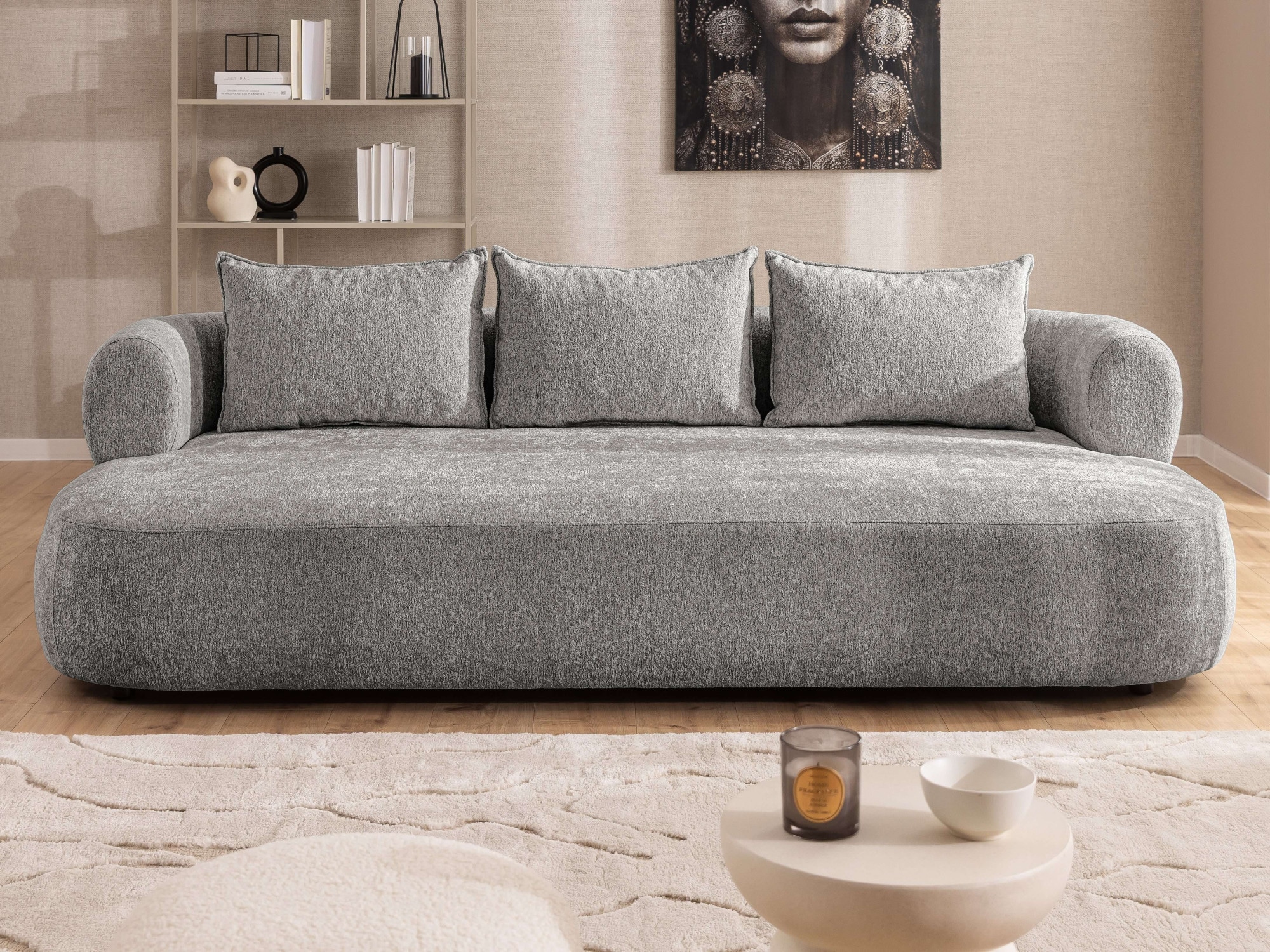 Home affaire Big-Sofa "LUSSAC 4-Sitzer Design-Sofa mit Zierkissen, Maße B/T günstig online kaufen