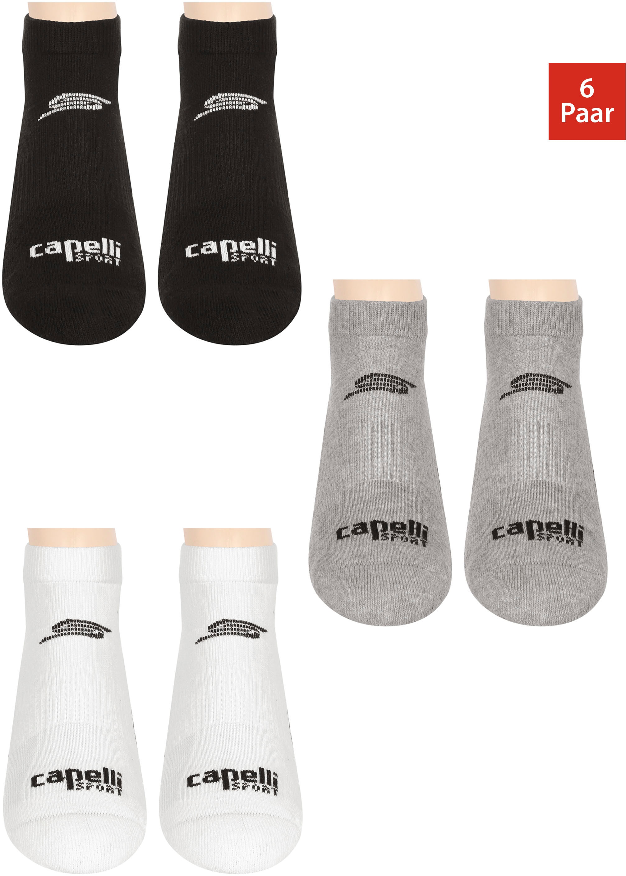 Capelli Sport Sneakersocken 6 Paar tlg.