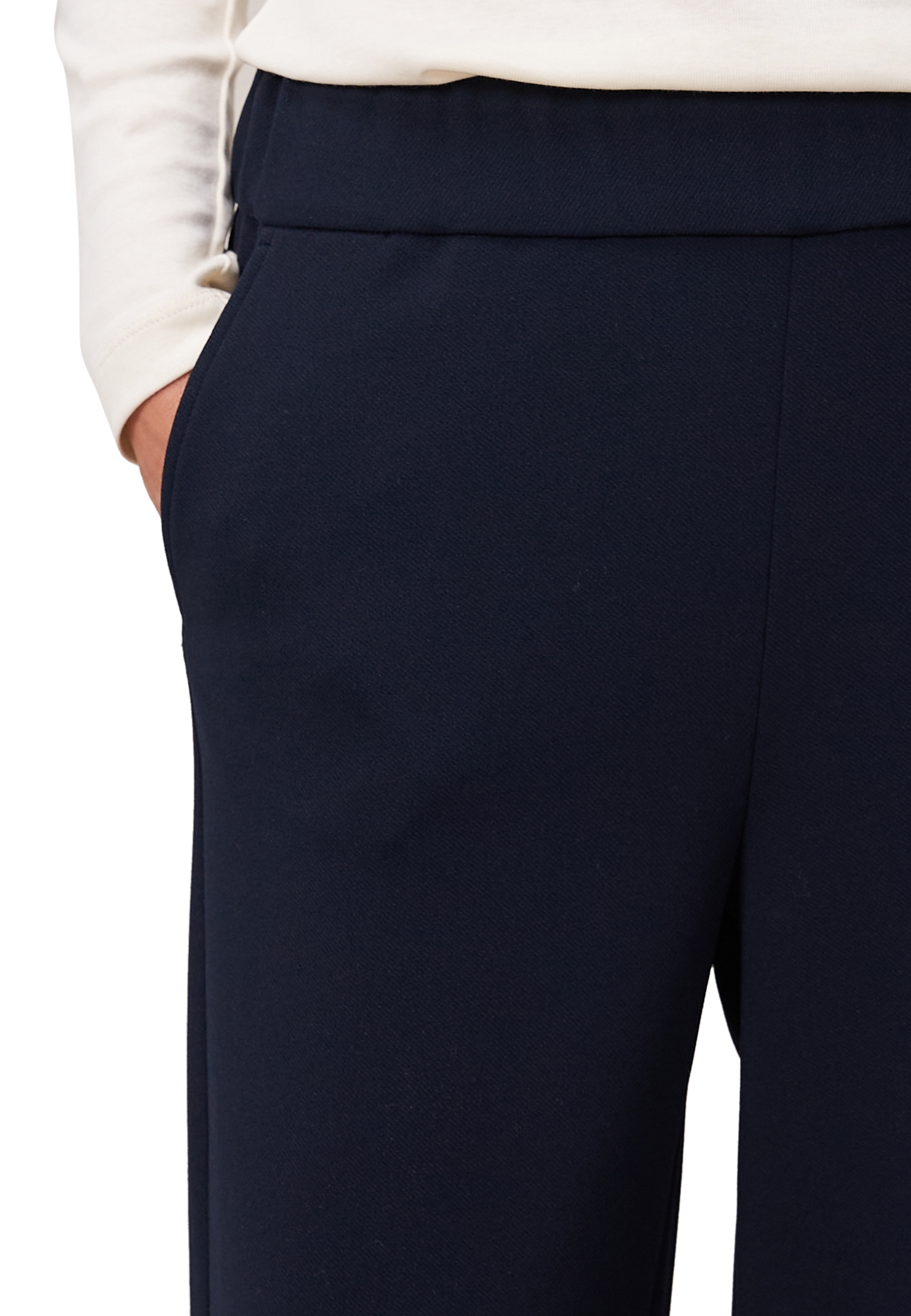 Zero Stoffhose »zero Damen Stoffhose mit elastischem Bund 30 Inch«, Plain/ohne Details