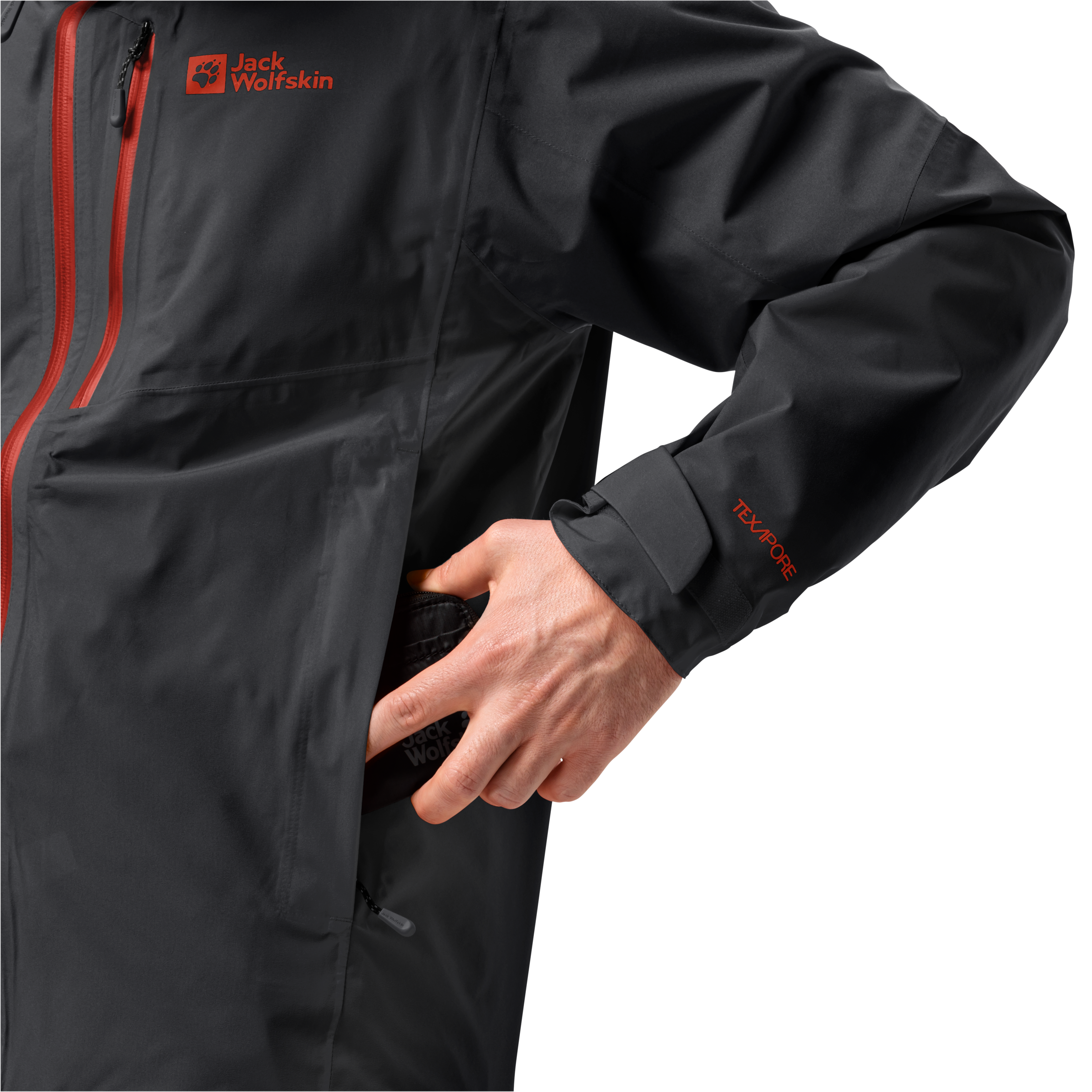 Thumbnail - Jack Wolfskin Funktionsjacke "EAGLE PEAK 2L JKT M" mit Kapuze leichtes Design, winddicht, atmungsaktiv, mit linker Brust...