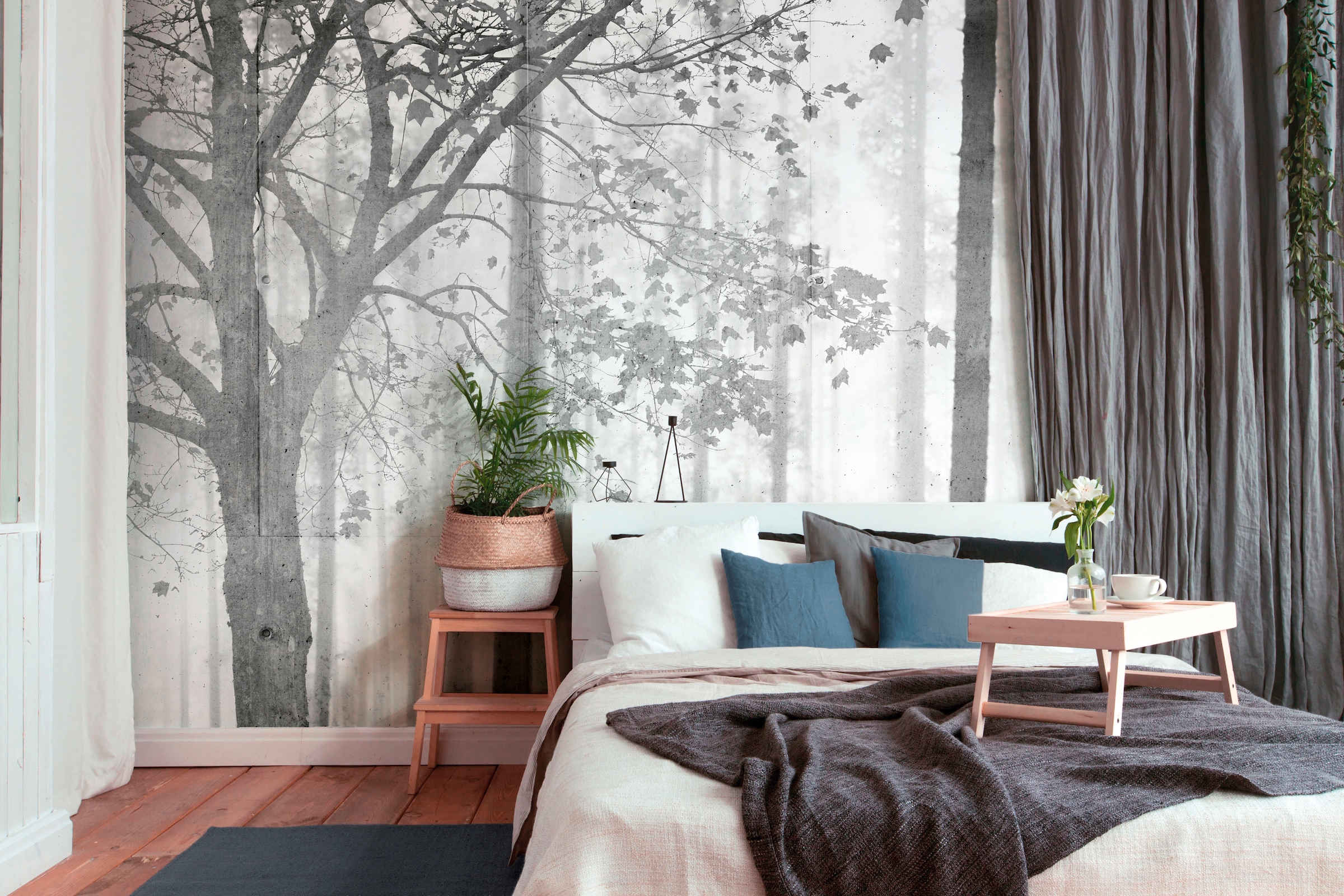 Architects Paper Fototapete »Atelier 47 Edge 2«, Wald, Wald Fototapete Edge 4,00 m x 2,70 m 200 g Vlies Premium Tapete Natur