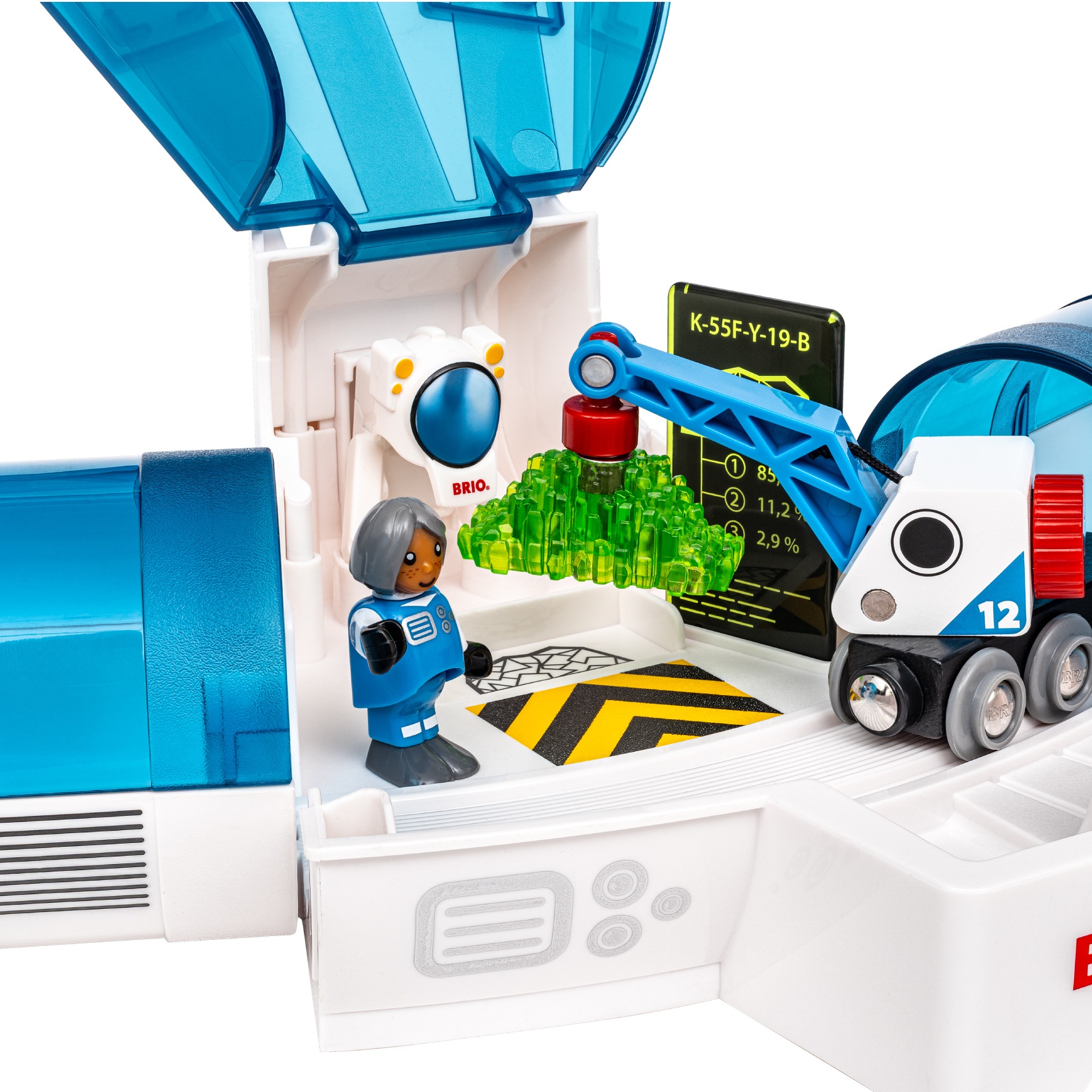 BRIO® Spielwelt »BRIO® WORLD, Weltraum Deluxe Zugset (36157)« mit Licht und Sound