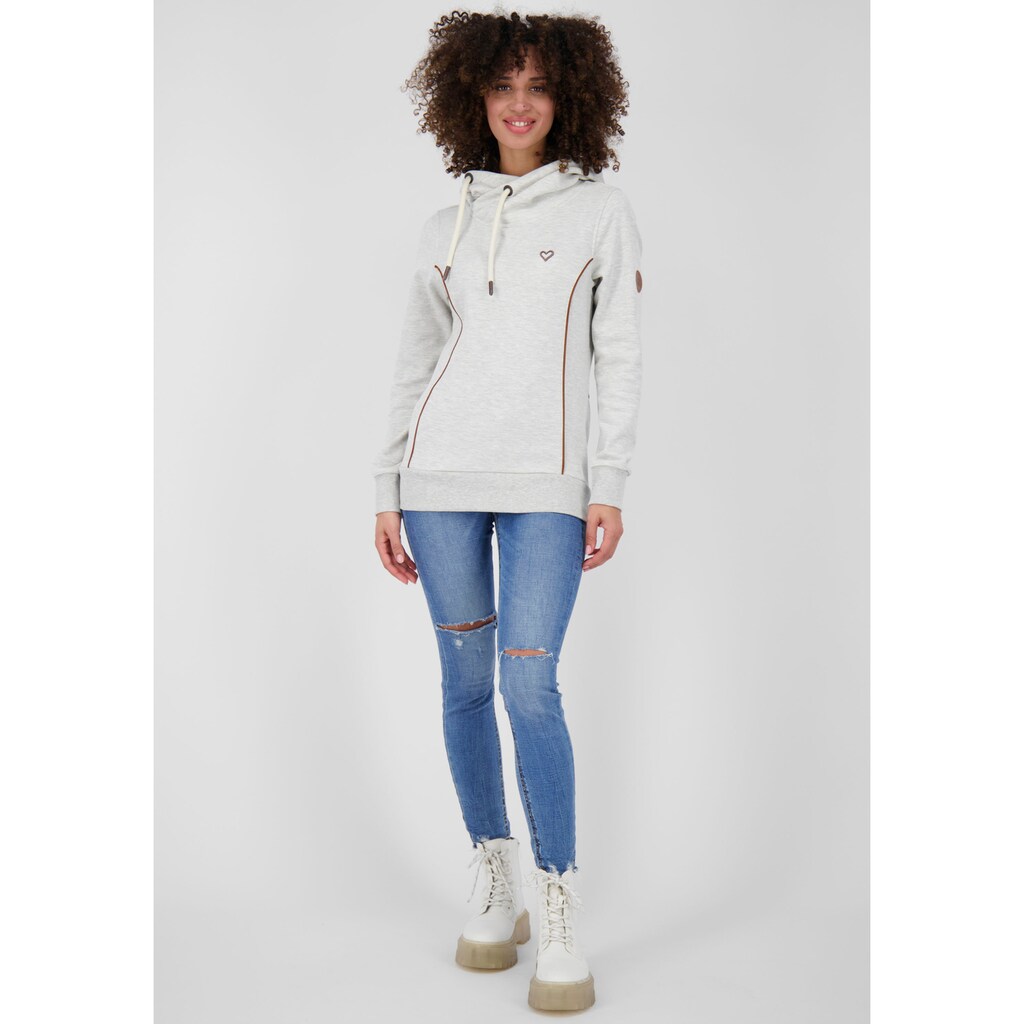 Damenmode Shirts & Sweatshirts Alife & Kickin Kapuzensweatshirt »JilanaAK«, melierter Sweater mit Kapuze & Kontrastdetails wollw Damenmode Shirts & Sweatshirts Alife & Kickin Kapuzensweatshirt »JilanaAK«, melierter Sweater mit Kapuze & Kontrastdetails wollw