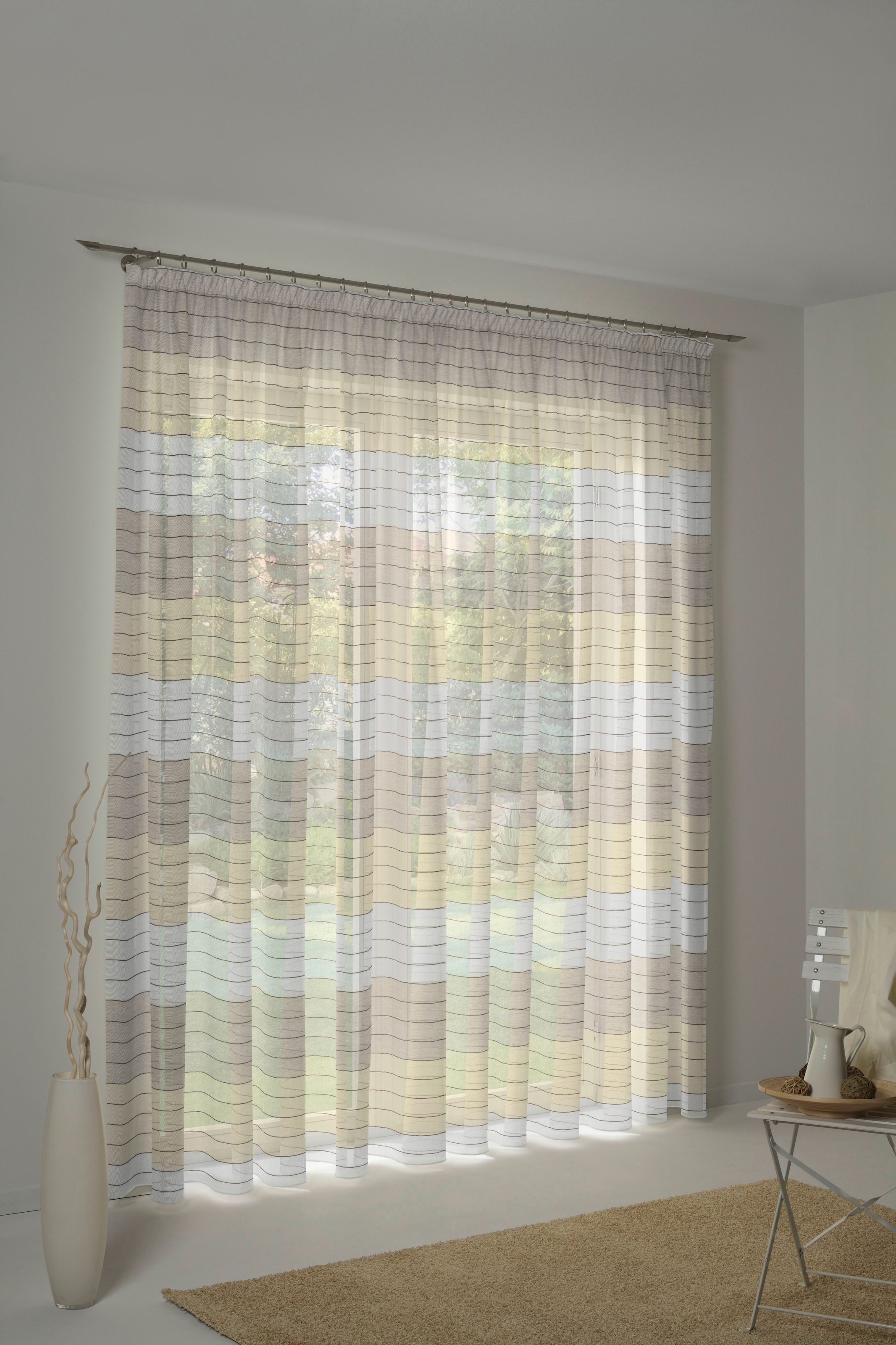 Wirth Vorhang "Barletta" Kräuselband 1 Stk. tlg. günstig online kaufen