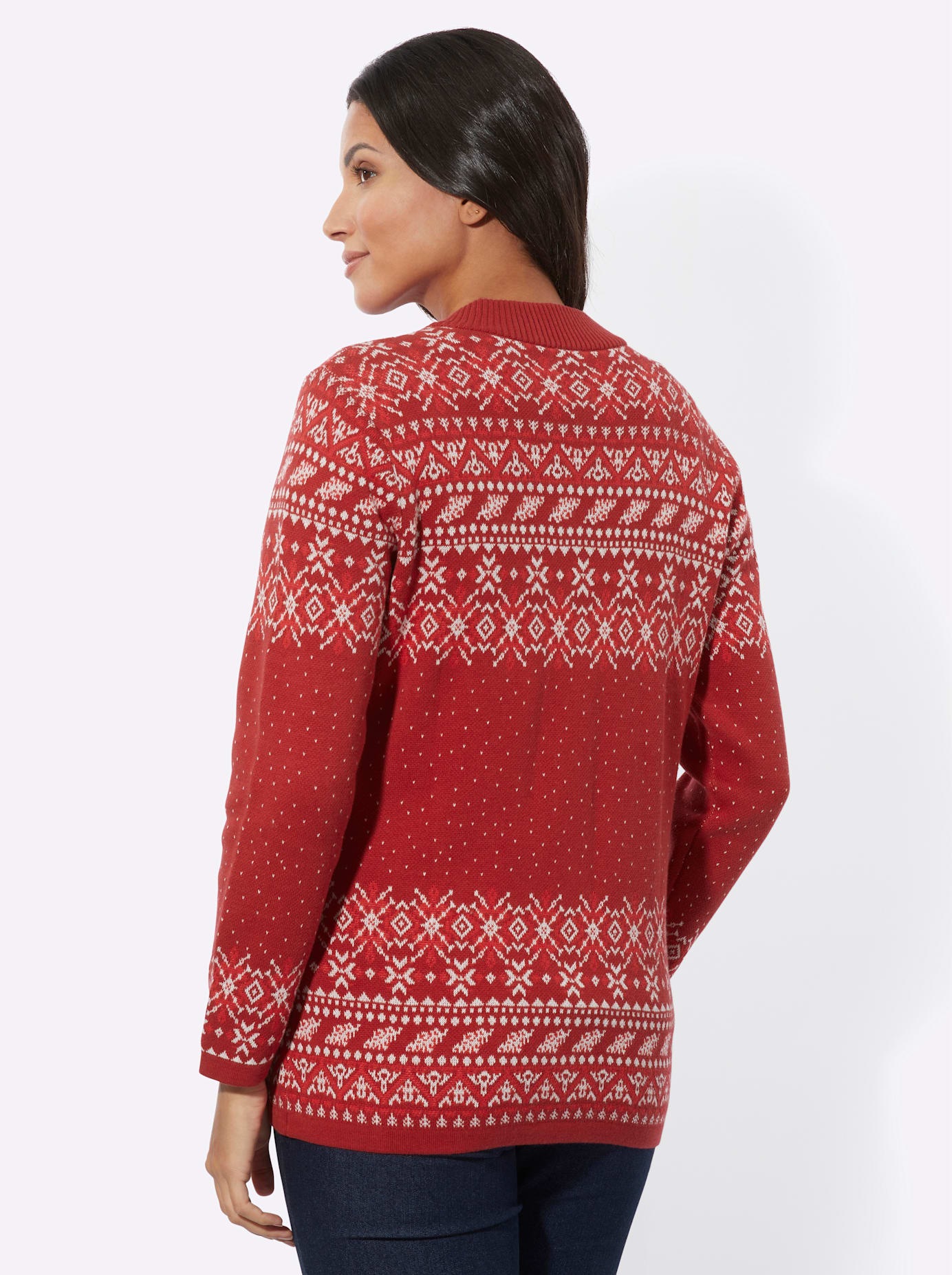 Thumbnail - Classic Basics Jacquardstrickjacke