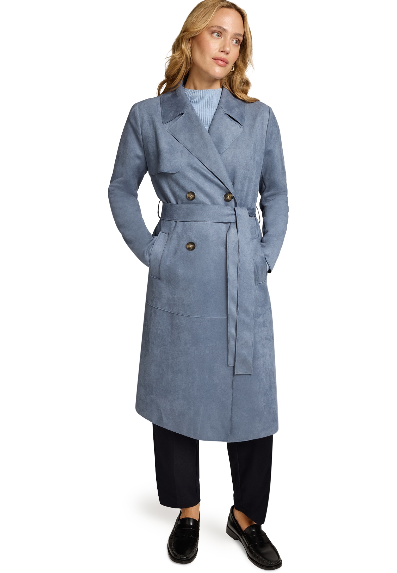 Zero Wintermantel "Damen in Lederoptik" günstig online kaufen