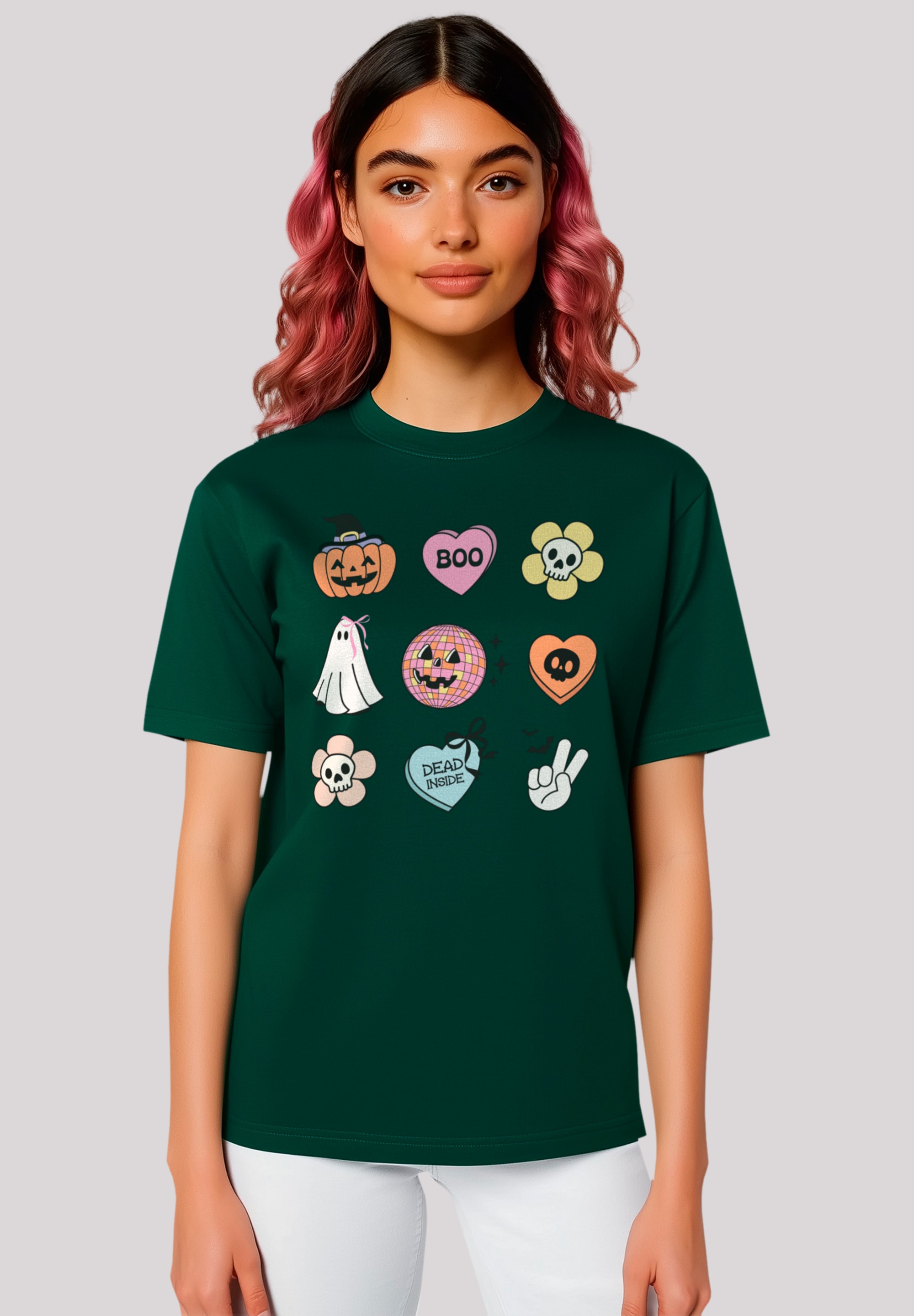 F4NT4STIC T-Shirt "Retro Halloween Icons", Premium Qualität günstig online kaufen