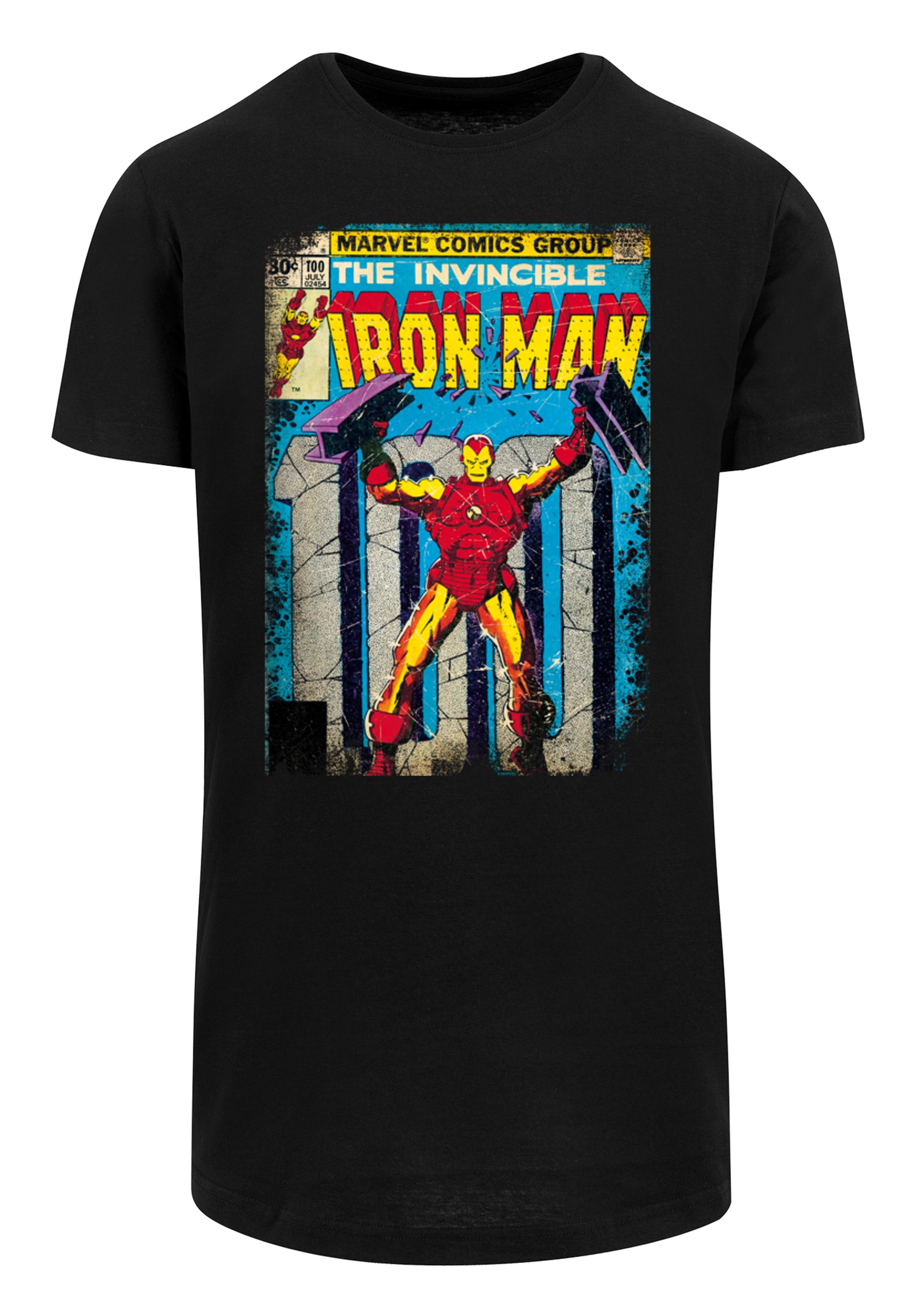 F4NT4STIC T-Shirt »Marvel Iron Man Cover«, Herren,Premium Merch,Lang,Longshirt,Logo Print