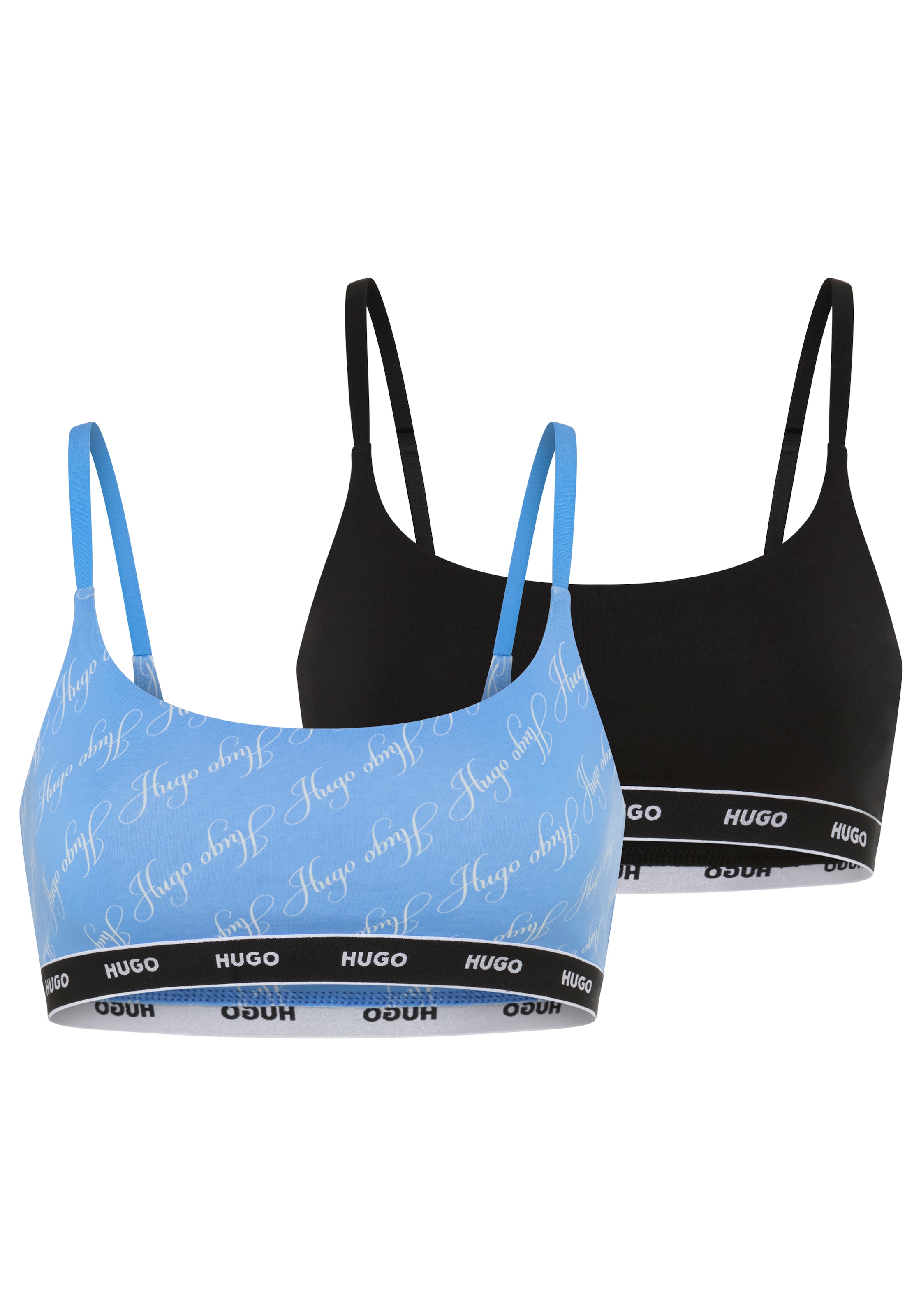 HUGO Underwear Bralette "TWIN BRALETTE DESIGN" 2 ohne Verschluss, ohne Polsterung