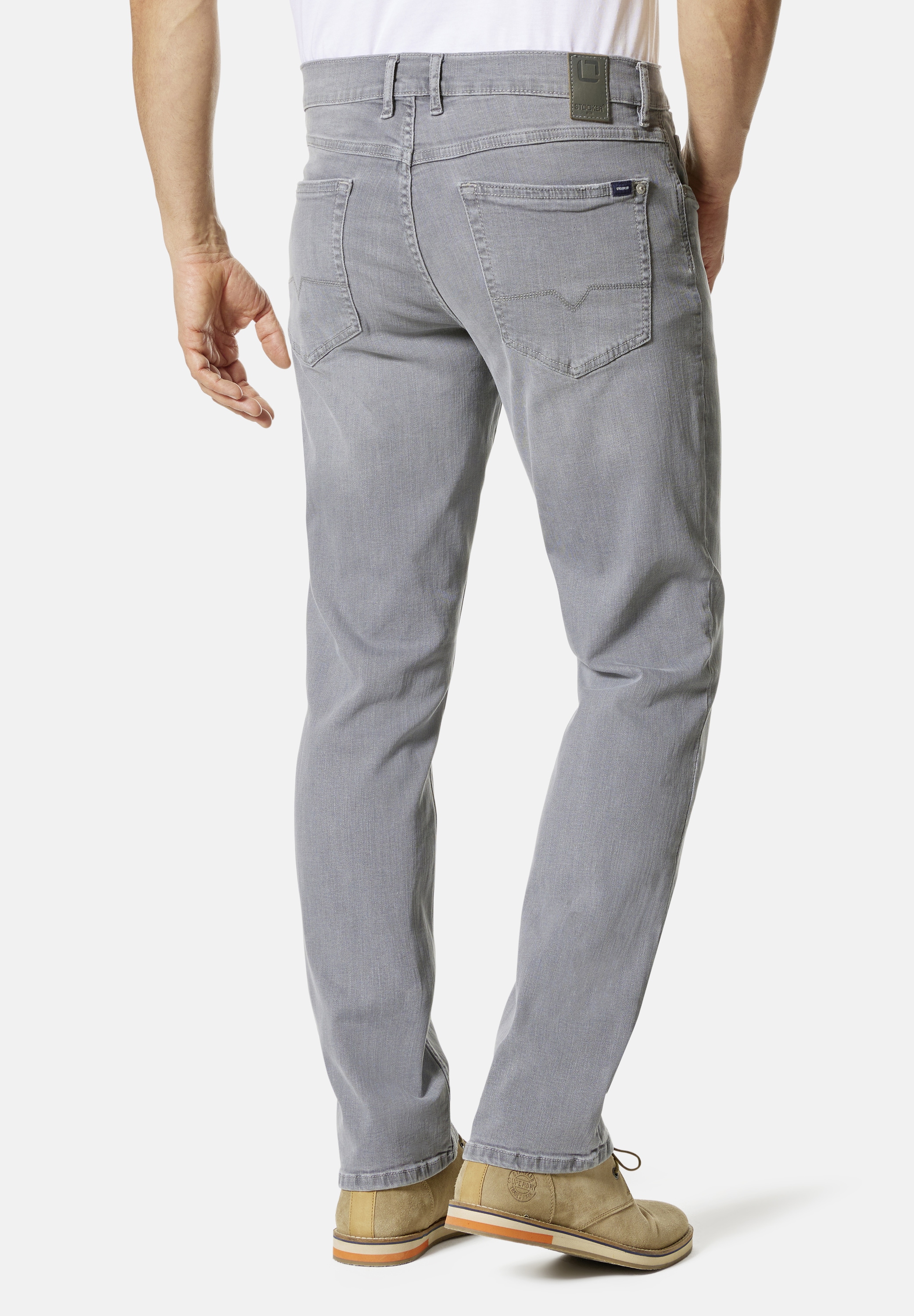 Stooker Men 5-Pocket-Hose »Frisco Denim Straight Fit Men«, Straight Fit Casual Clean Wash Twill Coloured Comfort Flex! für Herren