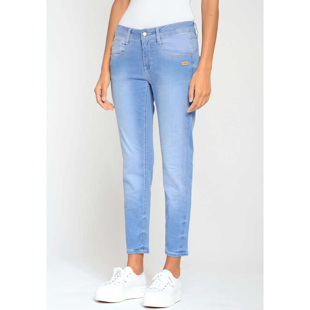 GANG Relax-fit-Jeans »94Amelie cropped«, mit doppelter Passe und doppelter, rechter Gesäßtasche