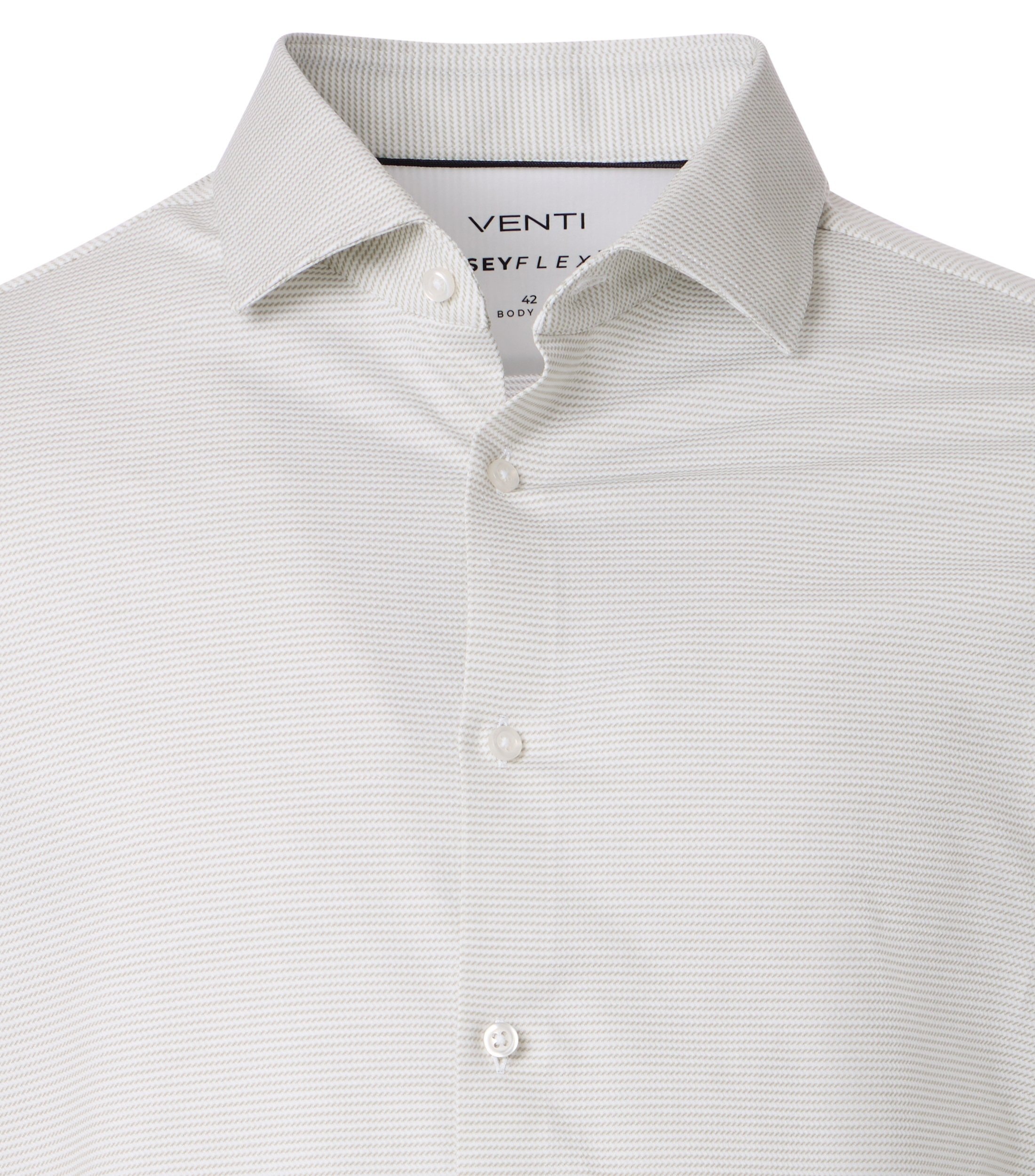 VENTI Business Shirt Striped Champagne Size 44 2