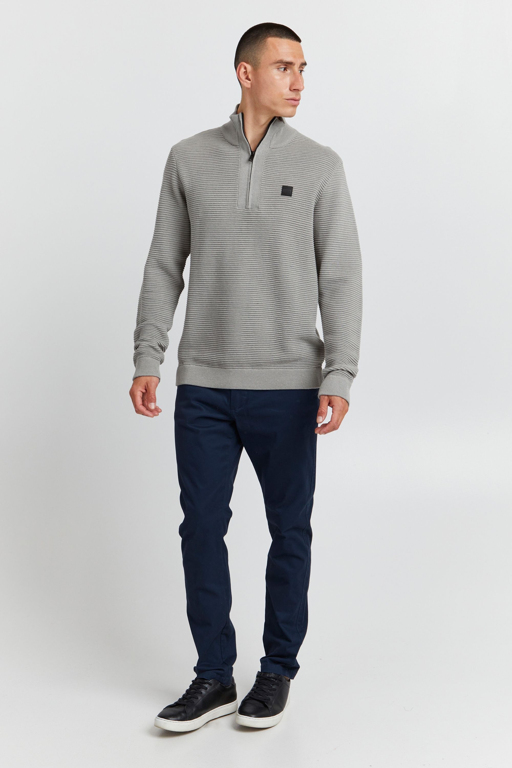 !solid Valencia Sweater Light Grey Melange 3XL 2