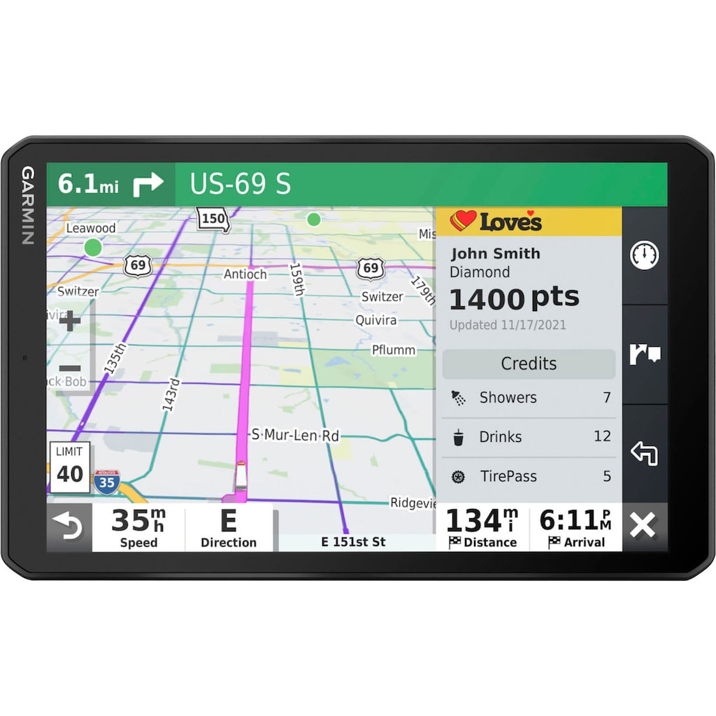 Garmin LKW-Navigationsgerät »Dezl LGV810 EU, MT-D, GPS«