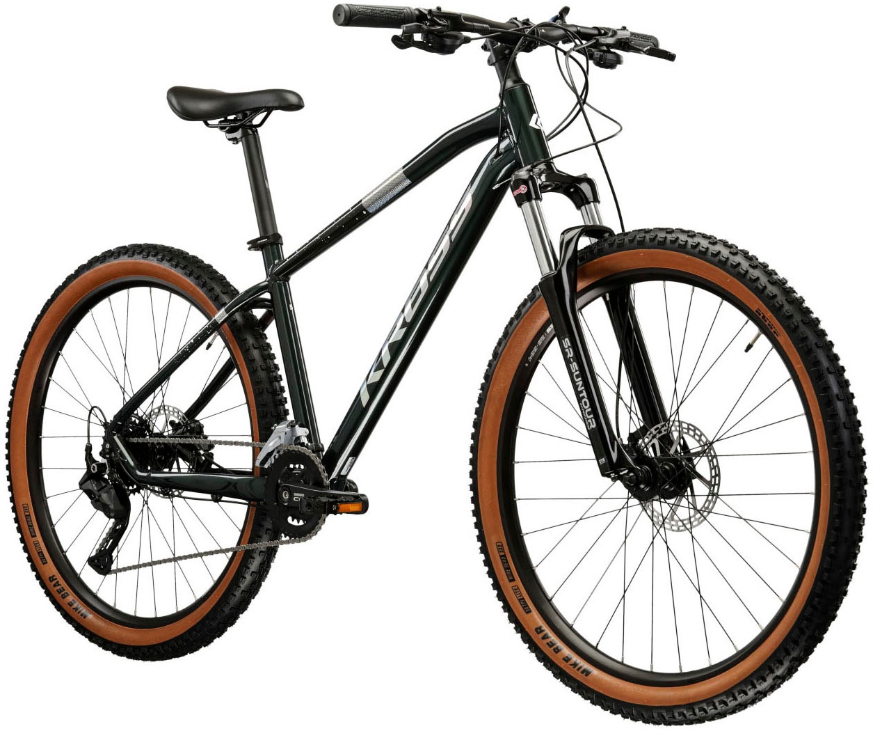 Kross Mountainbike »KROSS Mountainbike Hardtail 27.5" Hexagon 5.0 ULT.RA grün 18 Gänge« 18 Gang Shimano CUES U3020 Schaltwerk Kettenschaltung
