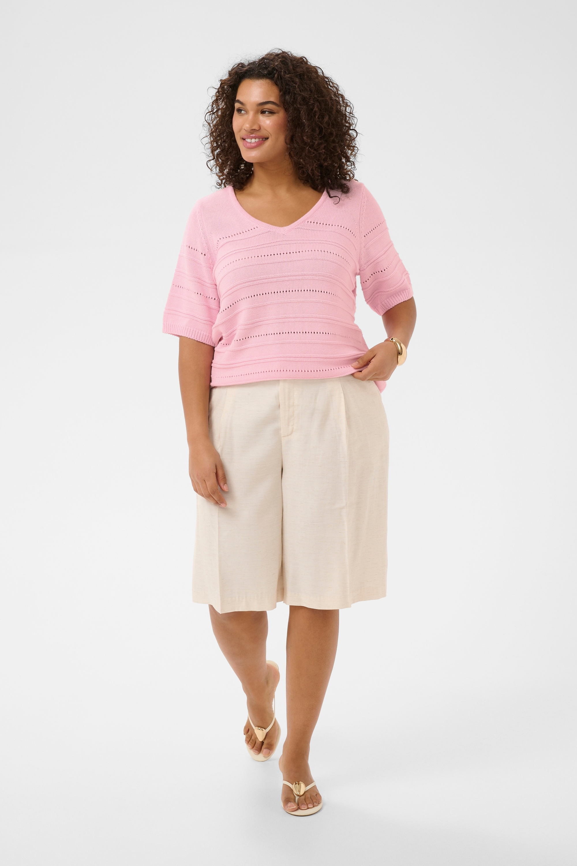 KAFFE Curve Strickpullover »Damen Strickpullover KCmelia«