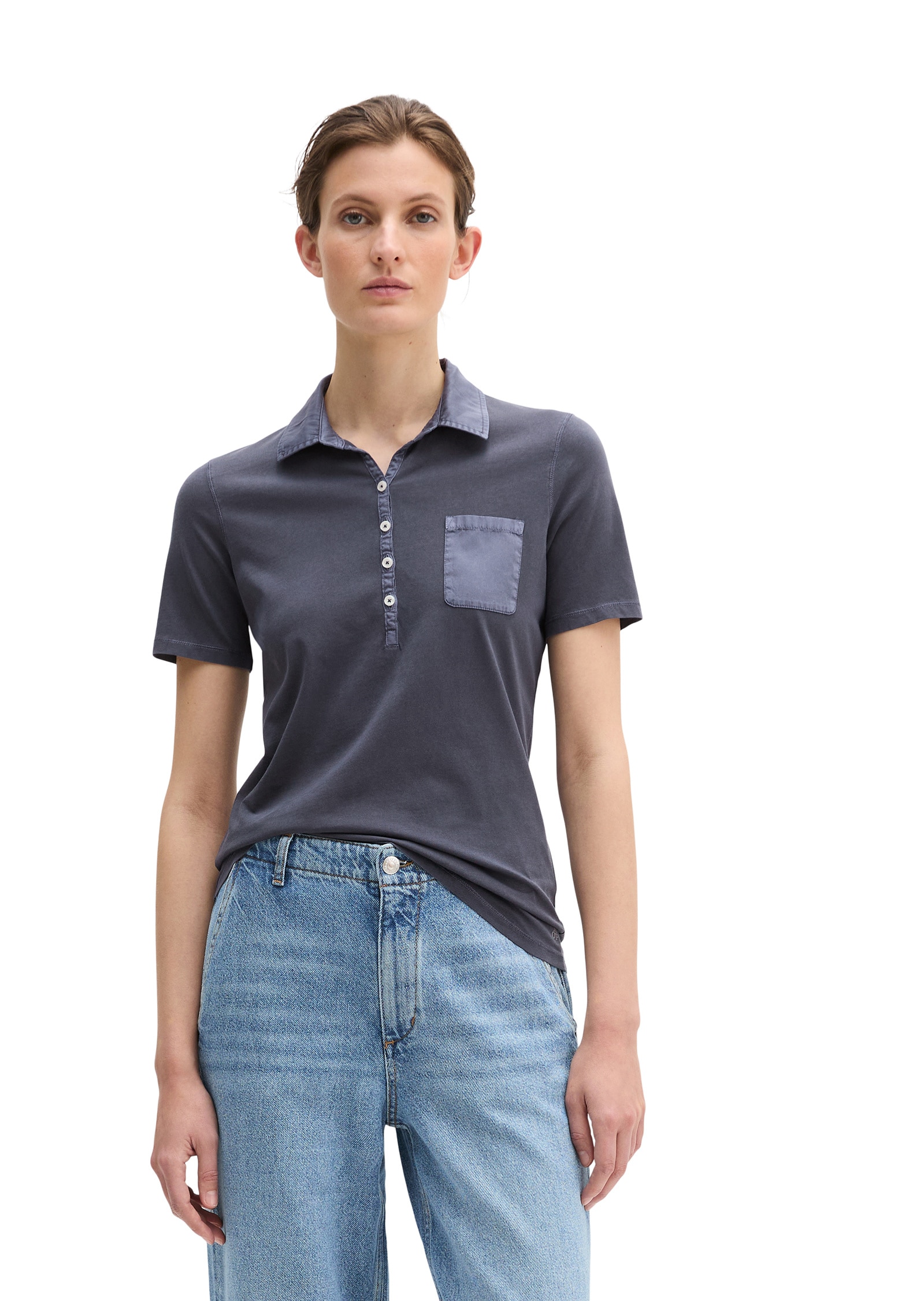 Marc OPolo Poloshirt "mit Material-Mix-Details"