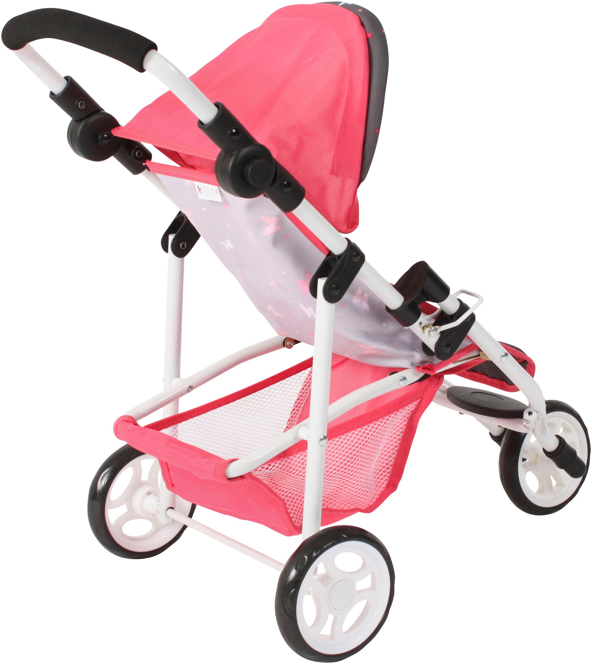 CHIC2000 Puppenbuggy »Jogging-Buggy Lola, Butterfly«, mit klappbarem Verdeck