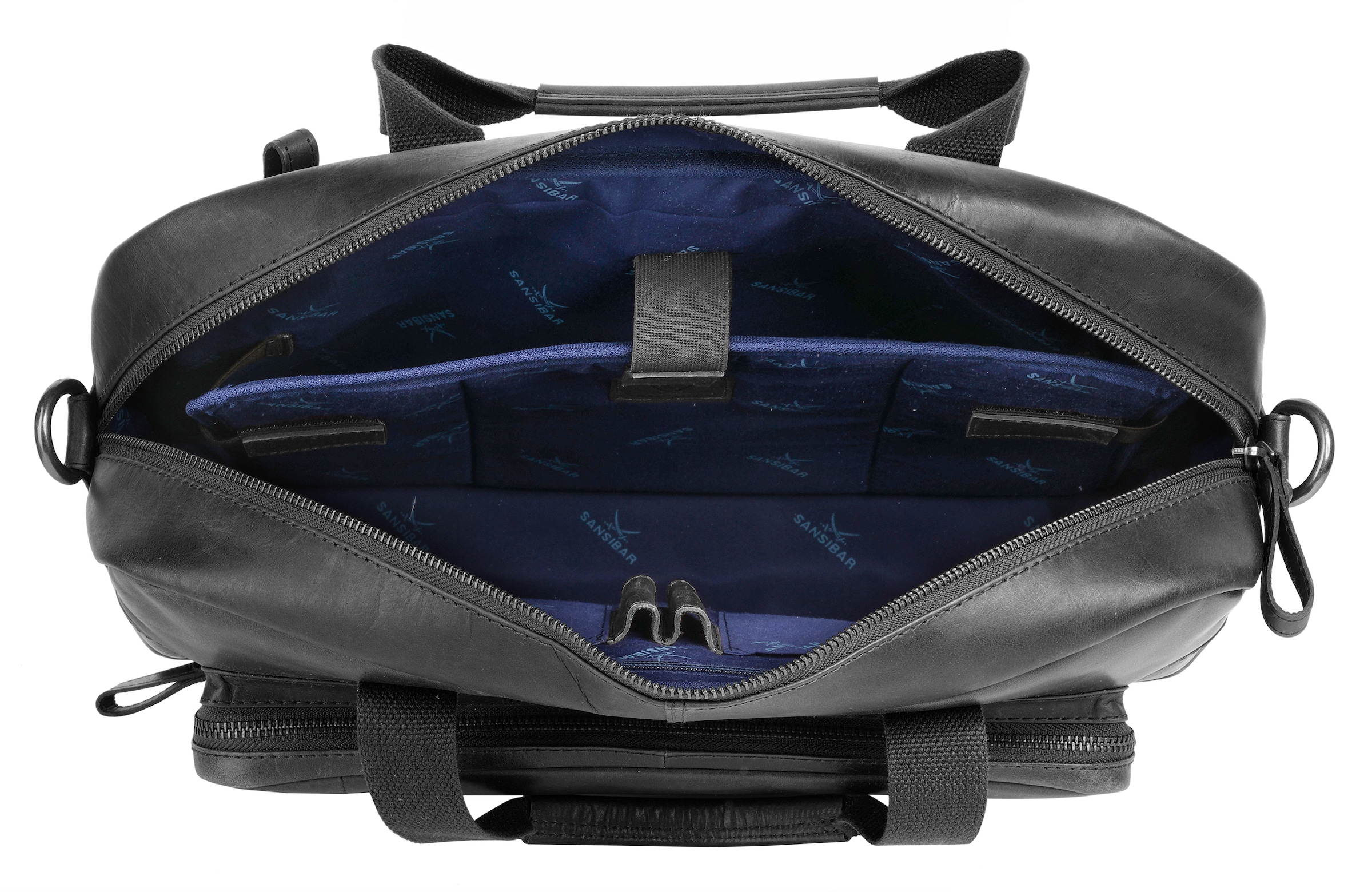 Sansibar Aktentasche »Businessbag Black«, echt Leder