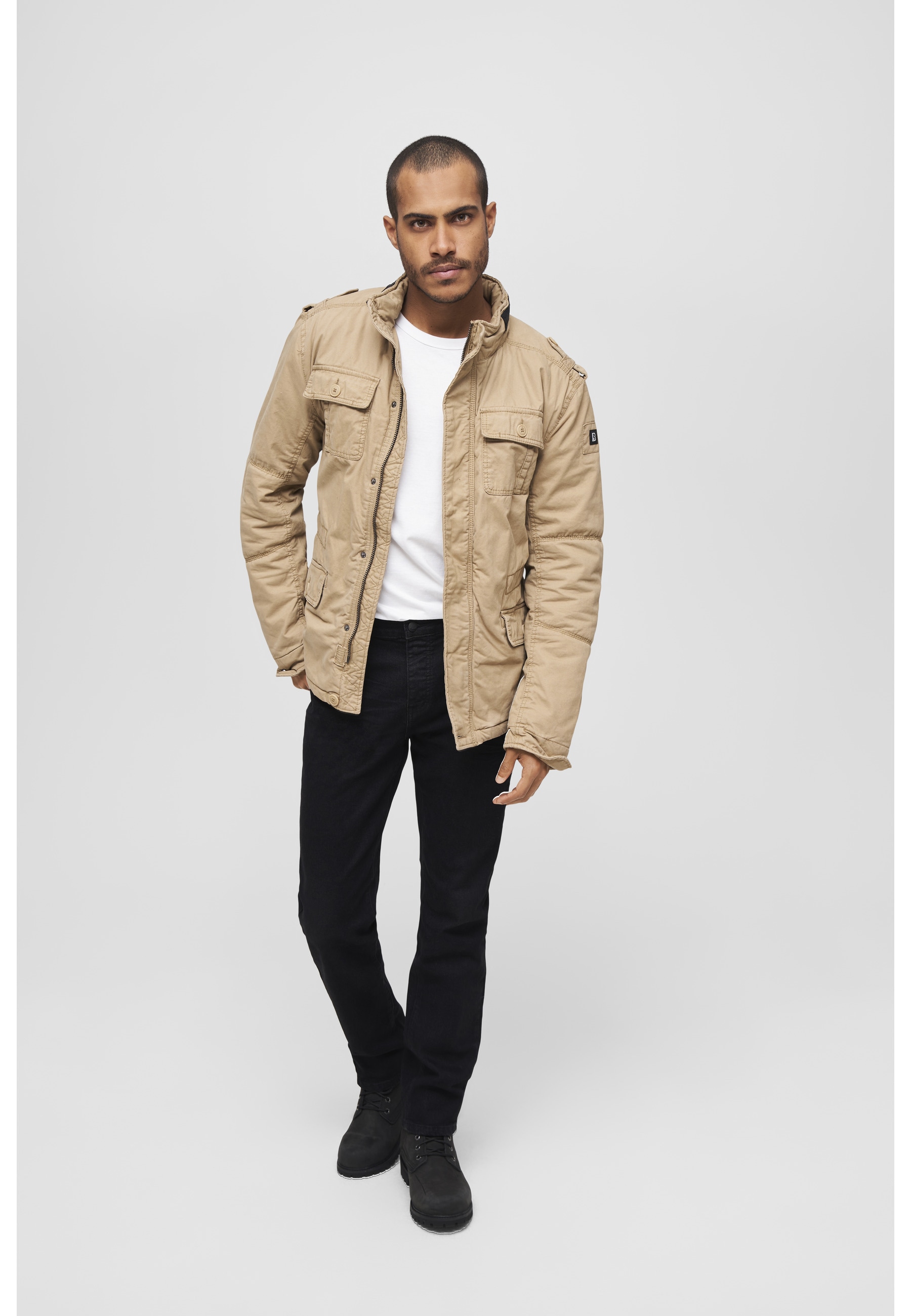 Brandit Allwetterjacke »Brandit Herren Britannia Winter Jacket« 1 Stk. tlg. ohne Kapuze