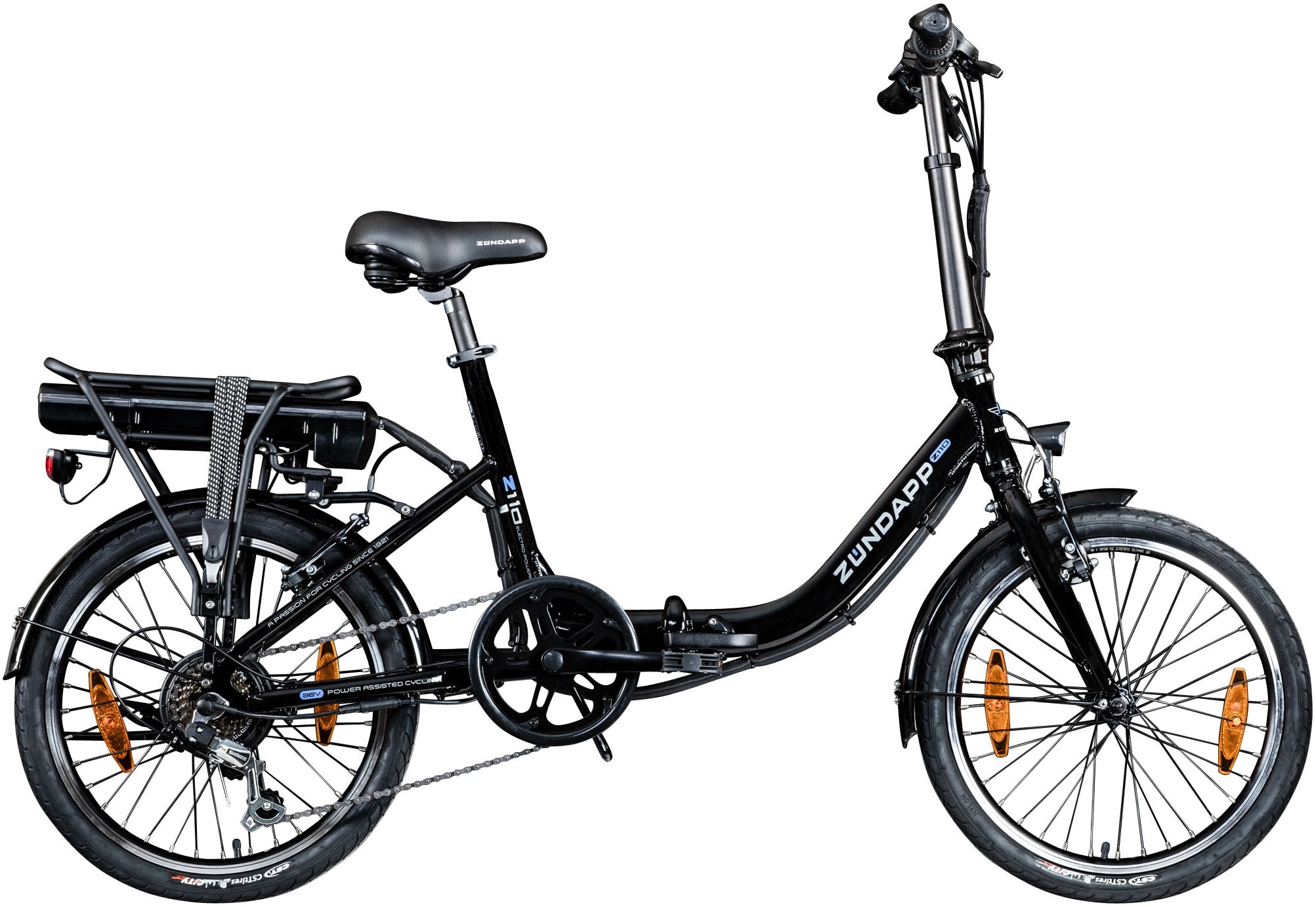 Zündapp E-Bike "Z110", 7 Gang, Shimano, RD-TY21 Tourney, Heckmotor 250 W, Pedelec, Elektrofahrrad für Damen u. Herren