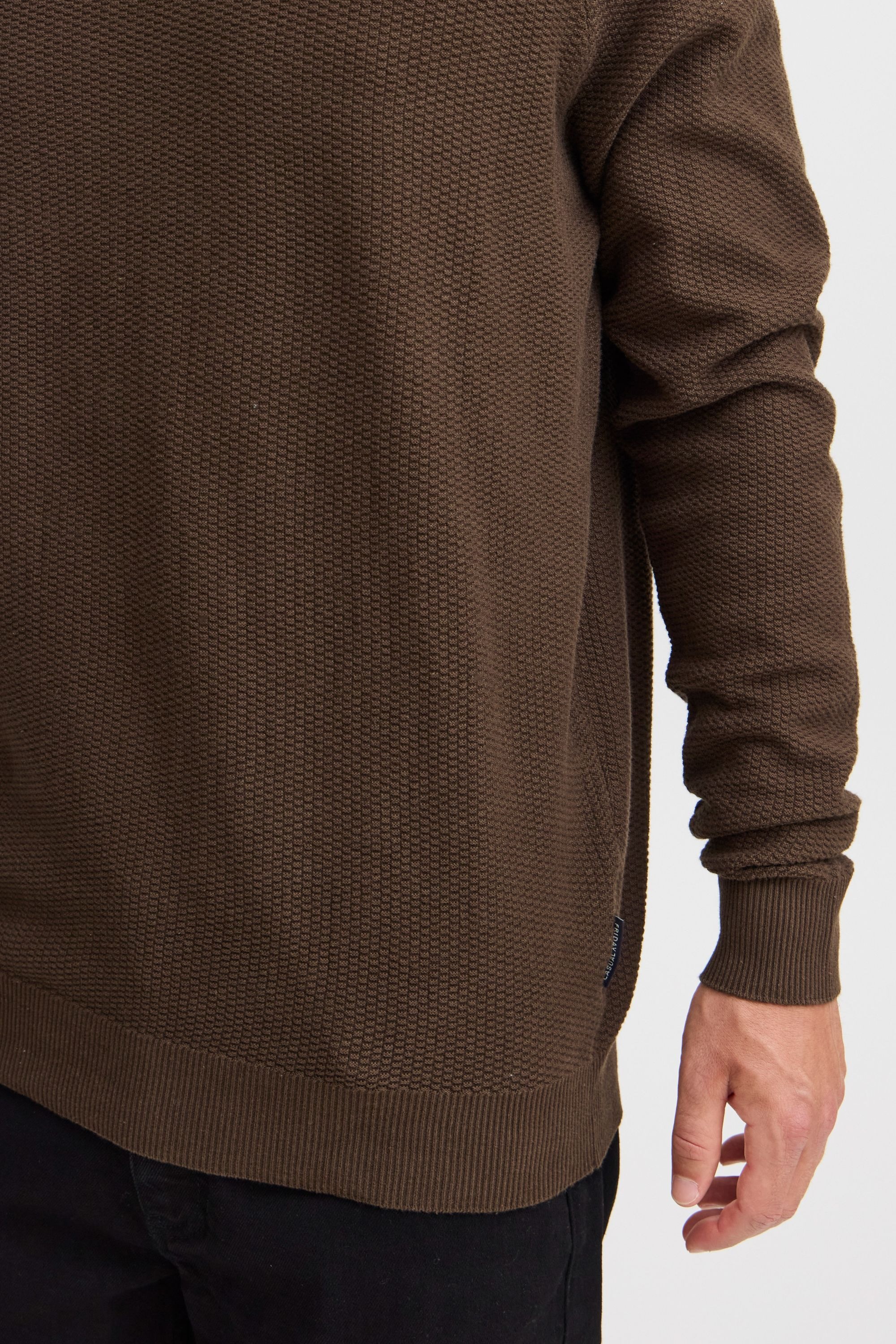 Casual Friday Strickfleece-Pullover »Strickpullover CFKARL 0160 structured crew neck knit«