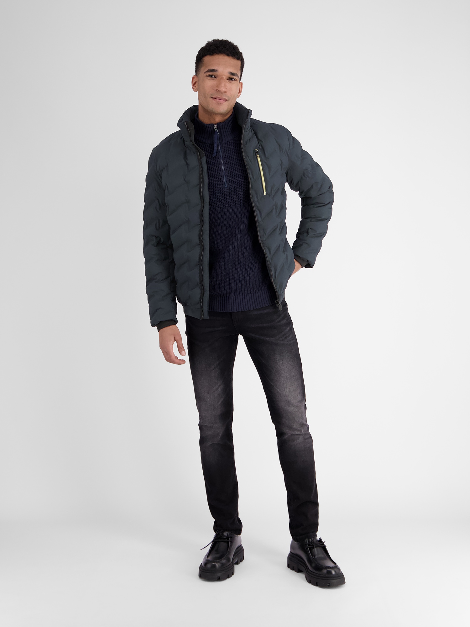 LERROS Outdoorjacke »LERROS Sportive Funktions-Steppjacke für Herren«, mit Kapuze, Wasser_Windabweisend