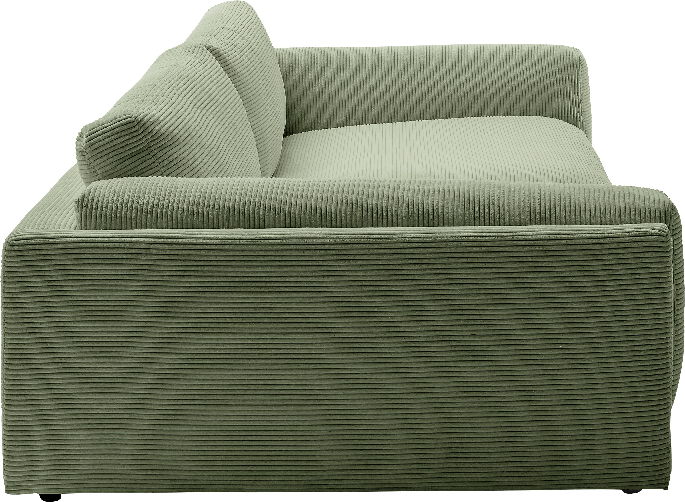 3C Candy Big-Sofa »Karalis mit extra großer Sitztiefe, elegantes Mega Sofa zum Relaxen,«, auch in Cord- oder Leder-Bezug, lose Kissen, loungige Bequemlichkeit