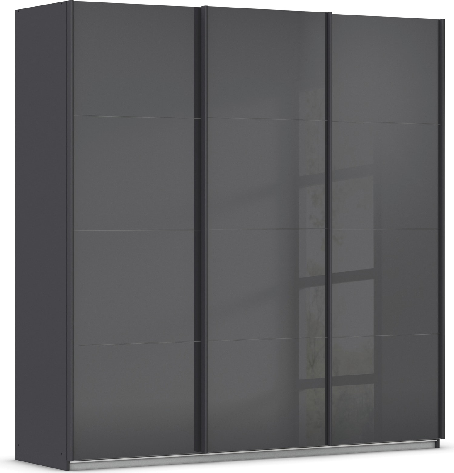 OTTO home Schwebetürenschrank "Kleiderschrank Schrank Garderobe AGORDO mit Glasfront" Breiten 203/271/315/360 cm, Höhen 210/229 cm, durchdachte Innenausstattung, in 4 Breiten und 2 Höhen MADE IN GERMANY