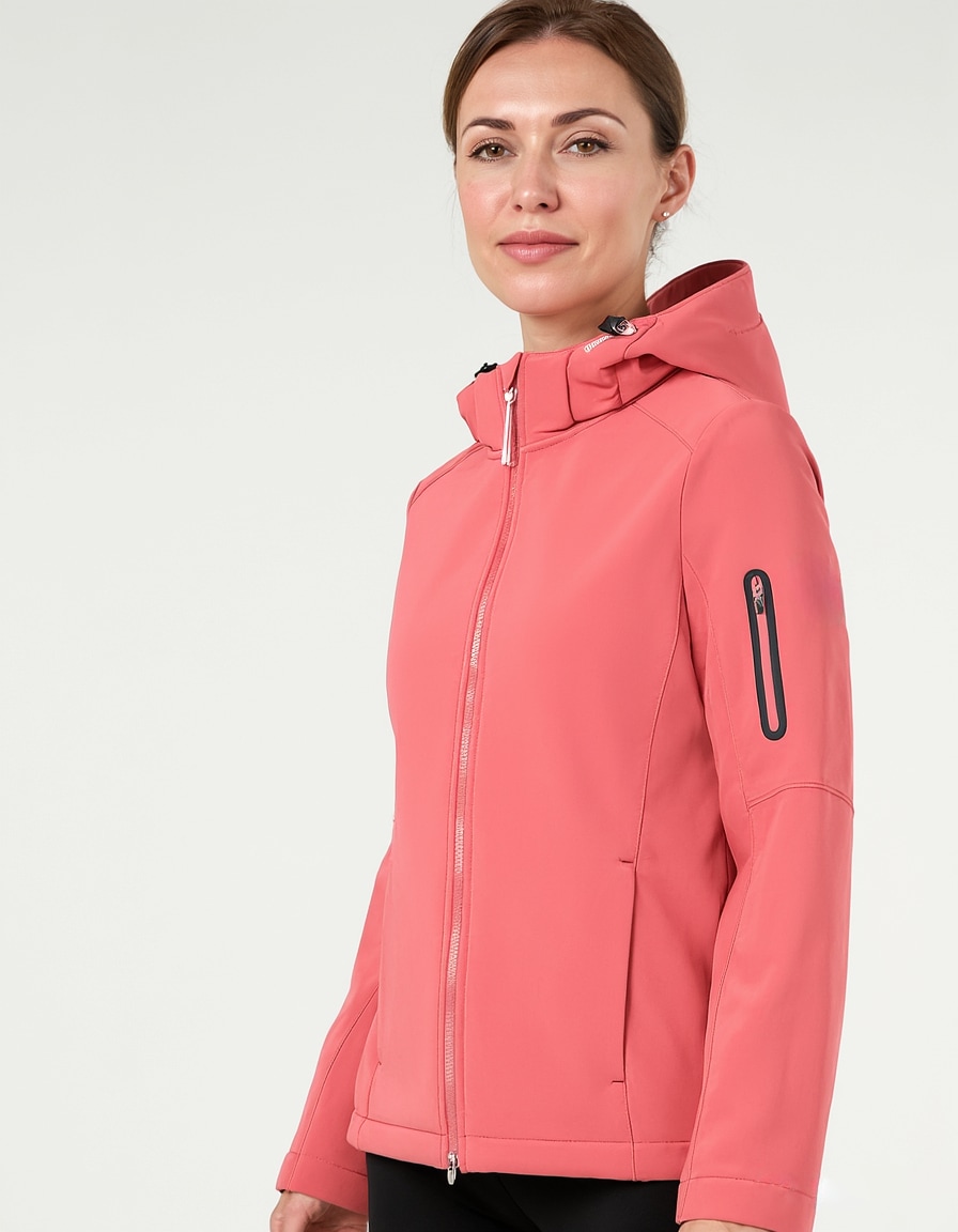 McKINLEY Outdoorjacke "Da.-Jacke Kadino II W" mit Kapuze mit abnehmbarer Kapuze, wasserabweisend, winddicht, atmungsaktiv