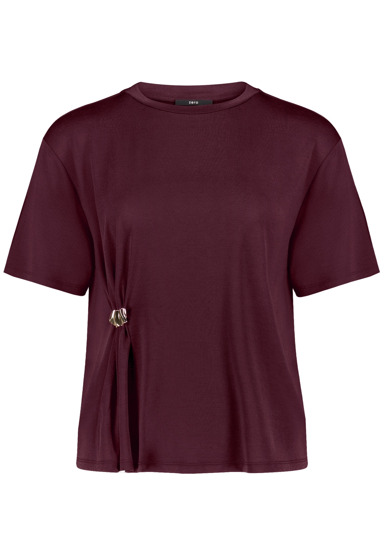 Zero Kurzarmshirt »Damen mit Schnalle« 1 Brosche