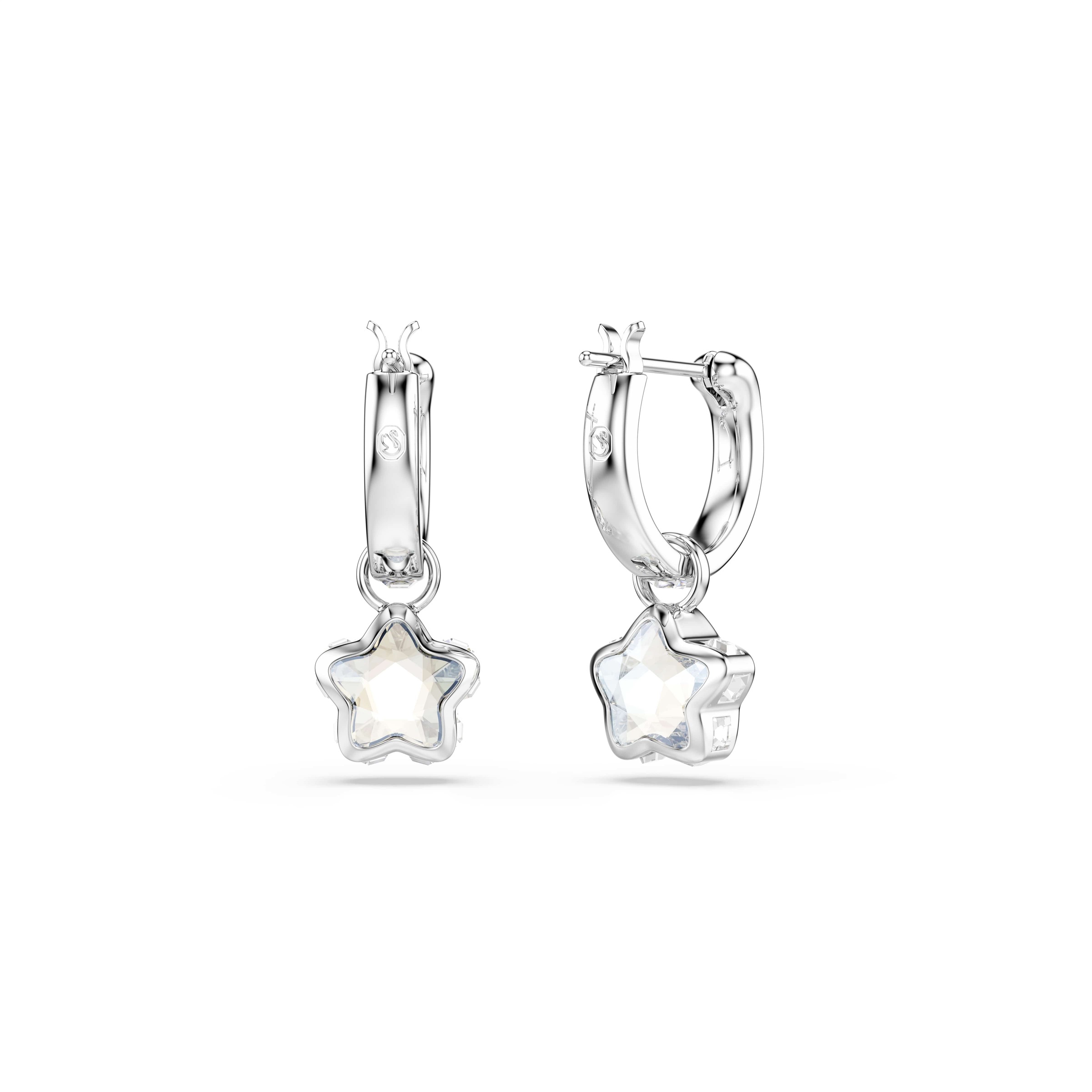 Swarovski Paar Creolen »Schmuck Geschenk CHROMA Ohrringe« mit Swarovski® Kristall - Einhänger abnehmbar