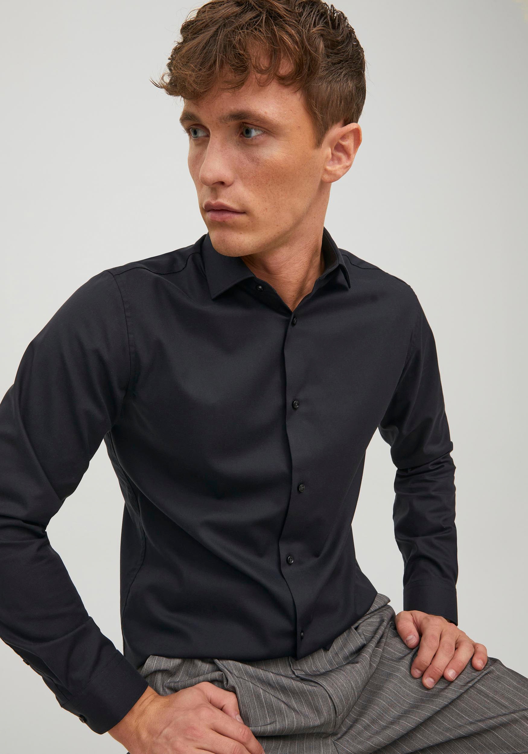 Jack & Jones Langarmhemd "JPRBLAPARKER Slim Fit Hemd, atmungsaktiv, ideal f günstig online kaufen