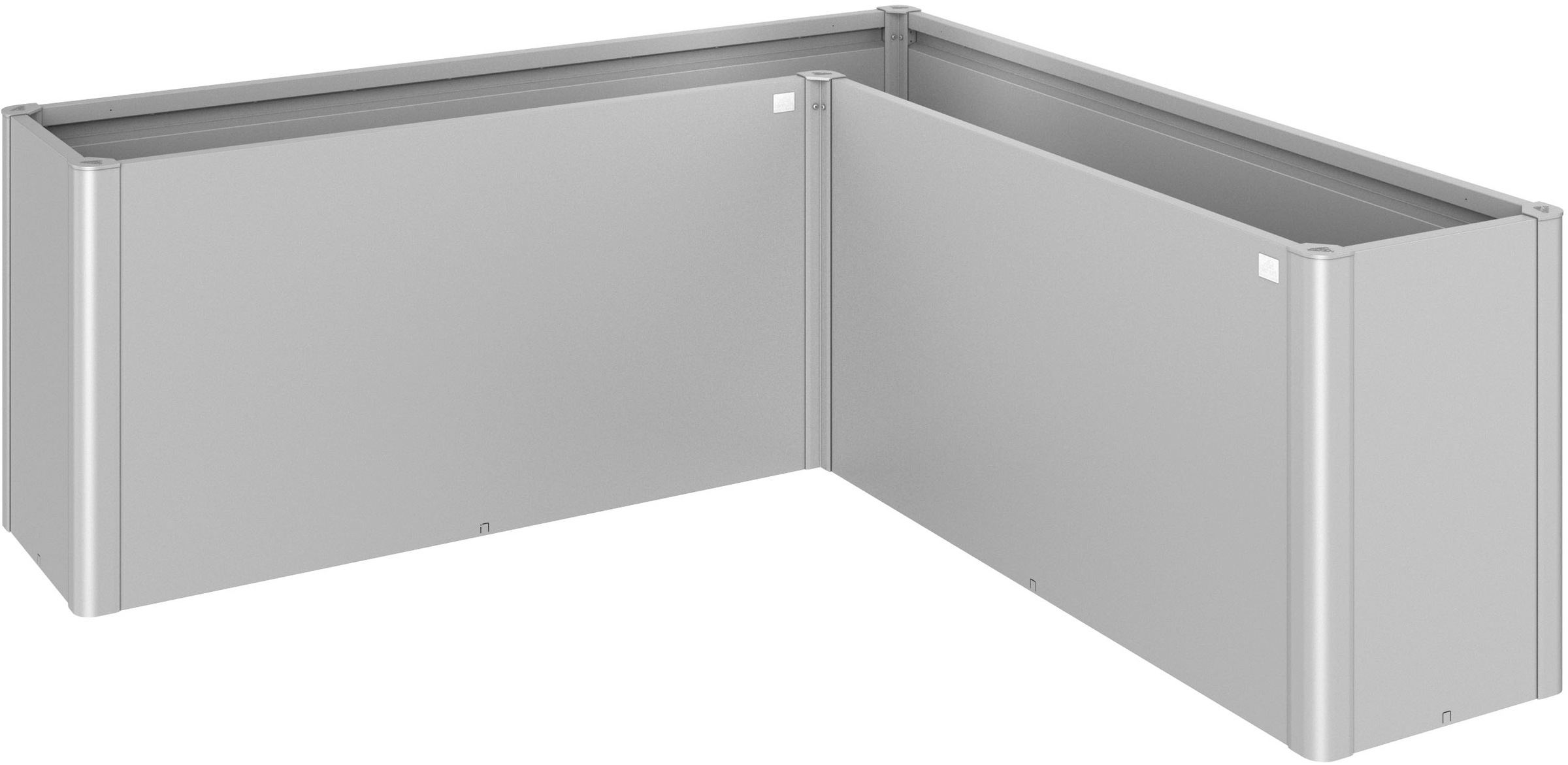 Biohort Hochbeet »BELVEDERE L-Form maxi 2 m, verschiedene Farben«, 201x201x77 cm, extrem langlebig, aus Metall