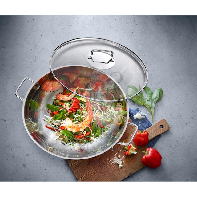 WMF Wok, Cromargan® Edelstahl Rostfrei 18/10, (1 tlg.), Ø 36 cm, Induktion  bestellen | BAUR