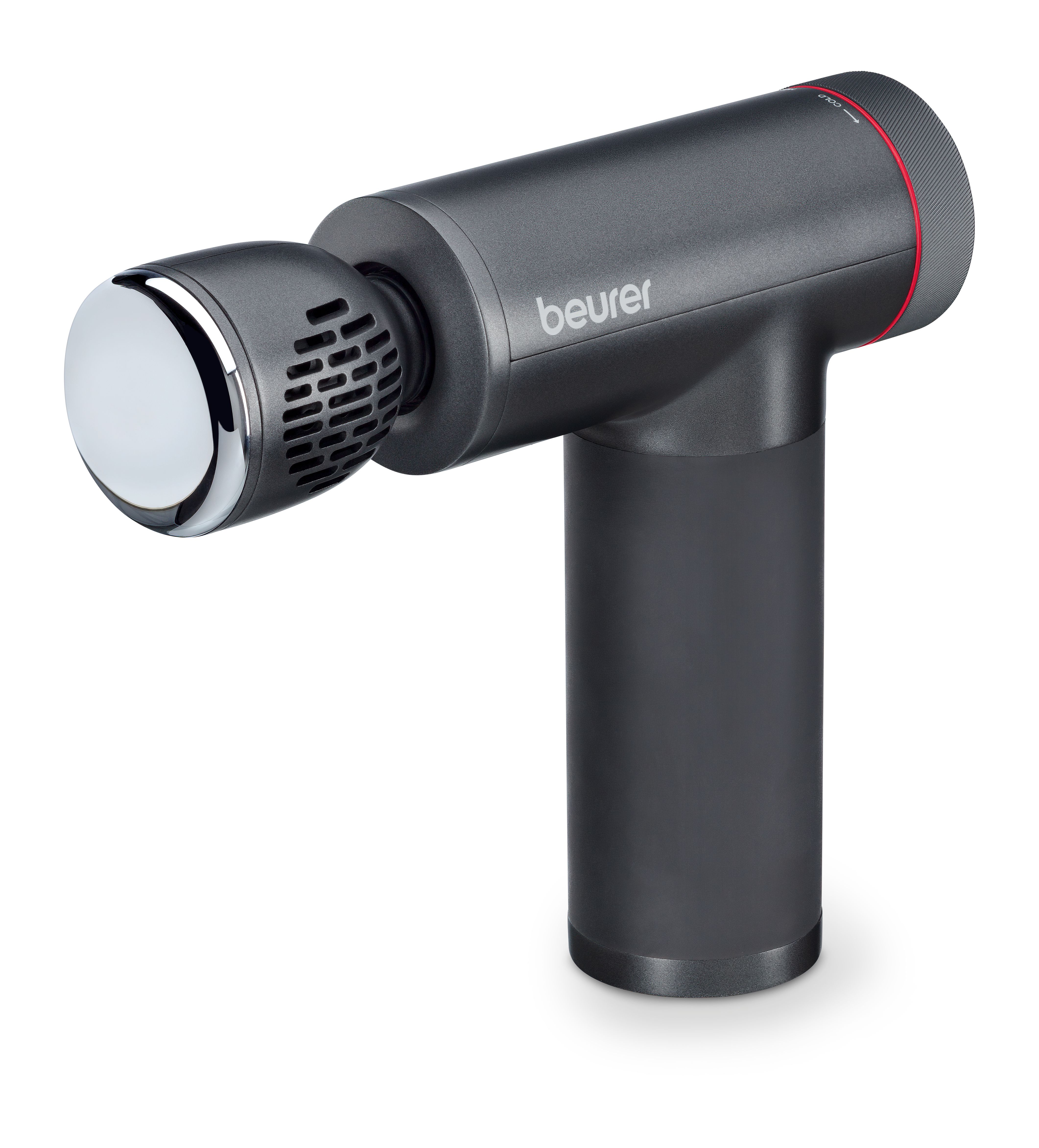 BEURER Massagepistole "MG 195 Hot & Cold, mit Wärme- und Kältefunktion"grau, B:12,6cm H:15,5cm T:4,8cm, Massagegeräte, Kraftvolle Triggerpunktmassage