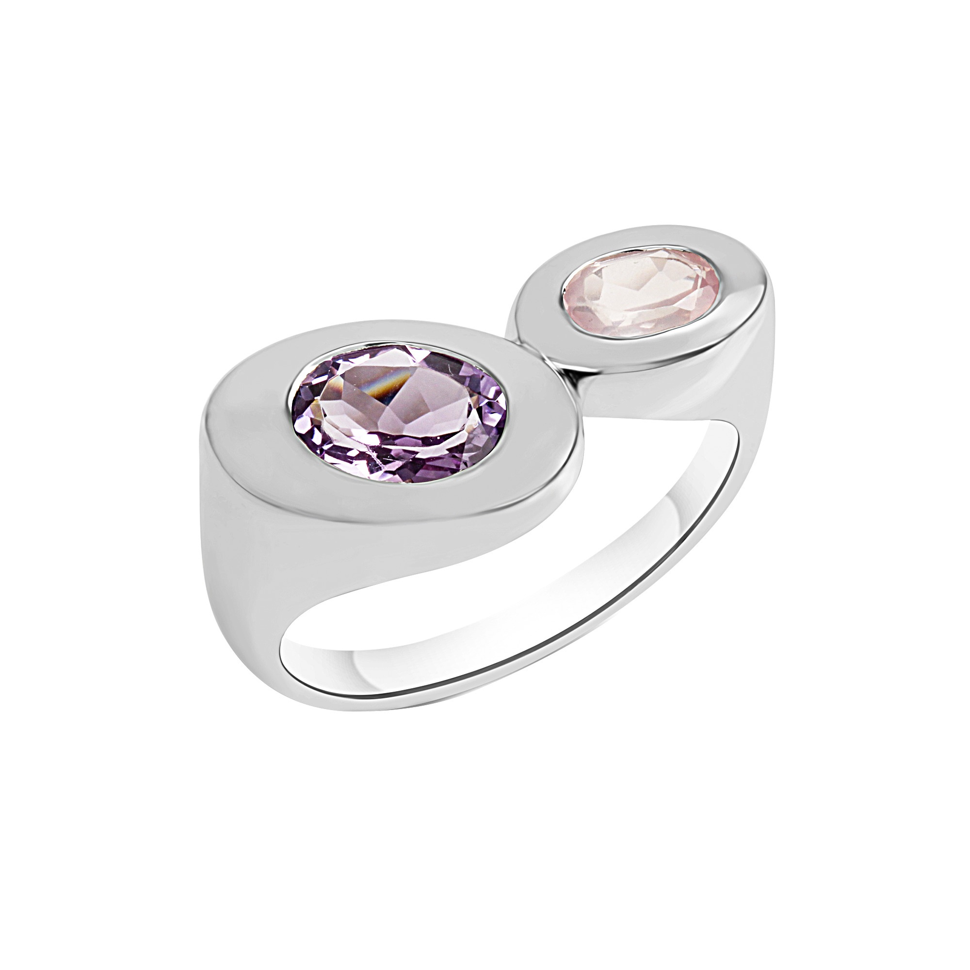 CELESTA Fingerring »925/- Sterling Silber rhod...