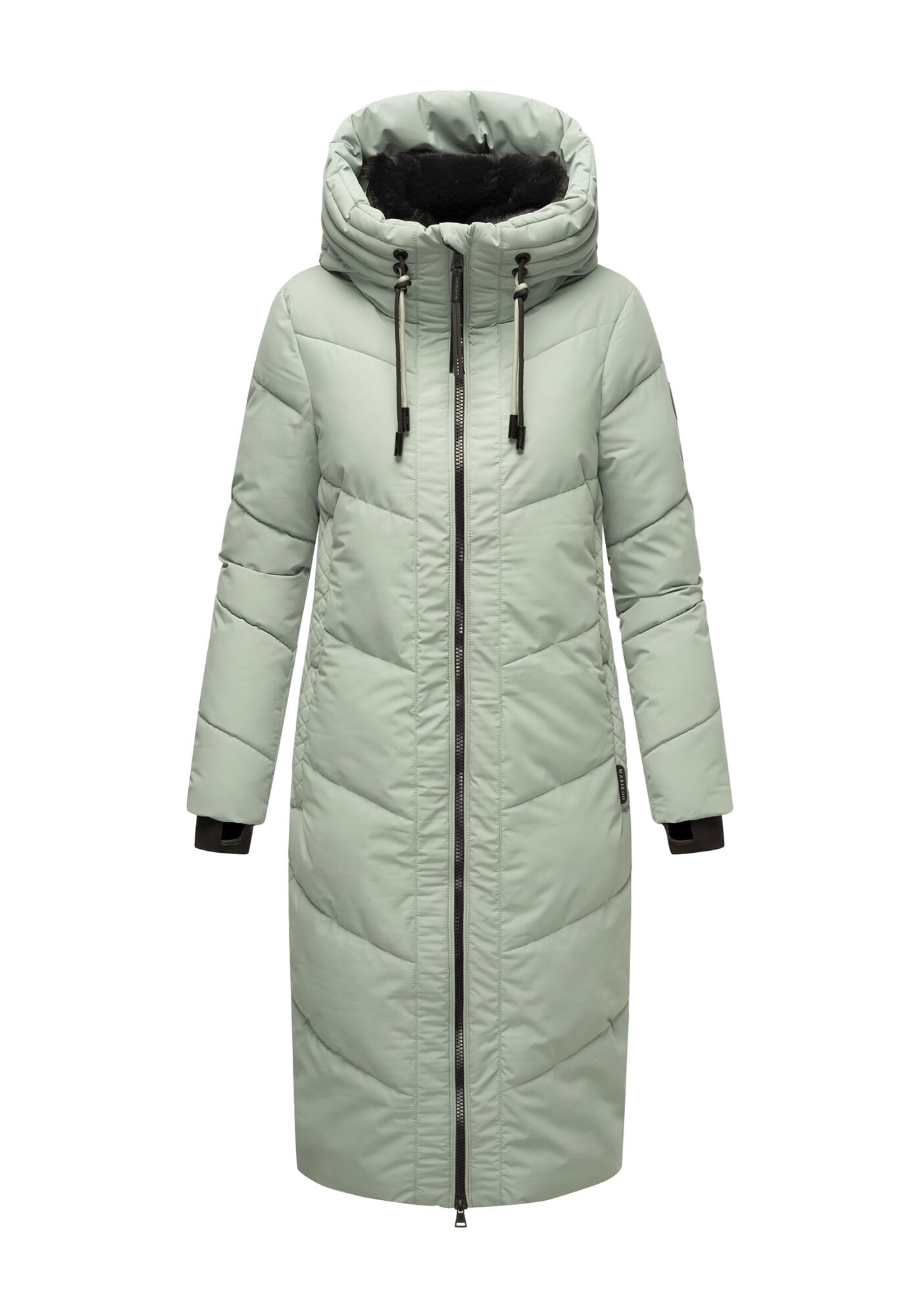 Marikoo Winterjacke »Nadaree XVI«, Stepp Mantel mit großer Kapuze