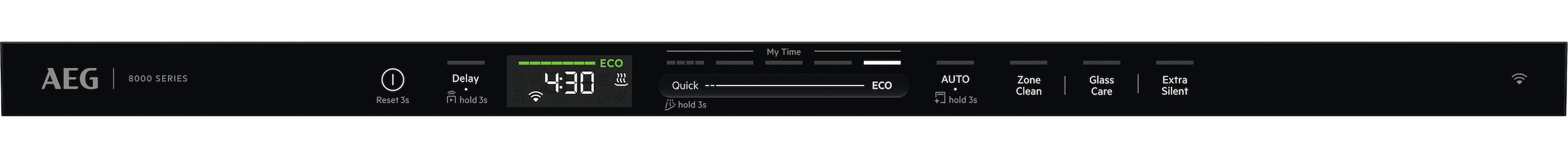 AEG vollintegrierbarer Geschirrspüler Serie 8000, 60 cm, WiFi »GI8200A2TC« 14 tlg. Maßgedecke Leise Spülmaschine 38 dB kraftvoll gegen Eingebranntes bei 8,4l Wasser