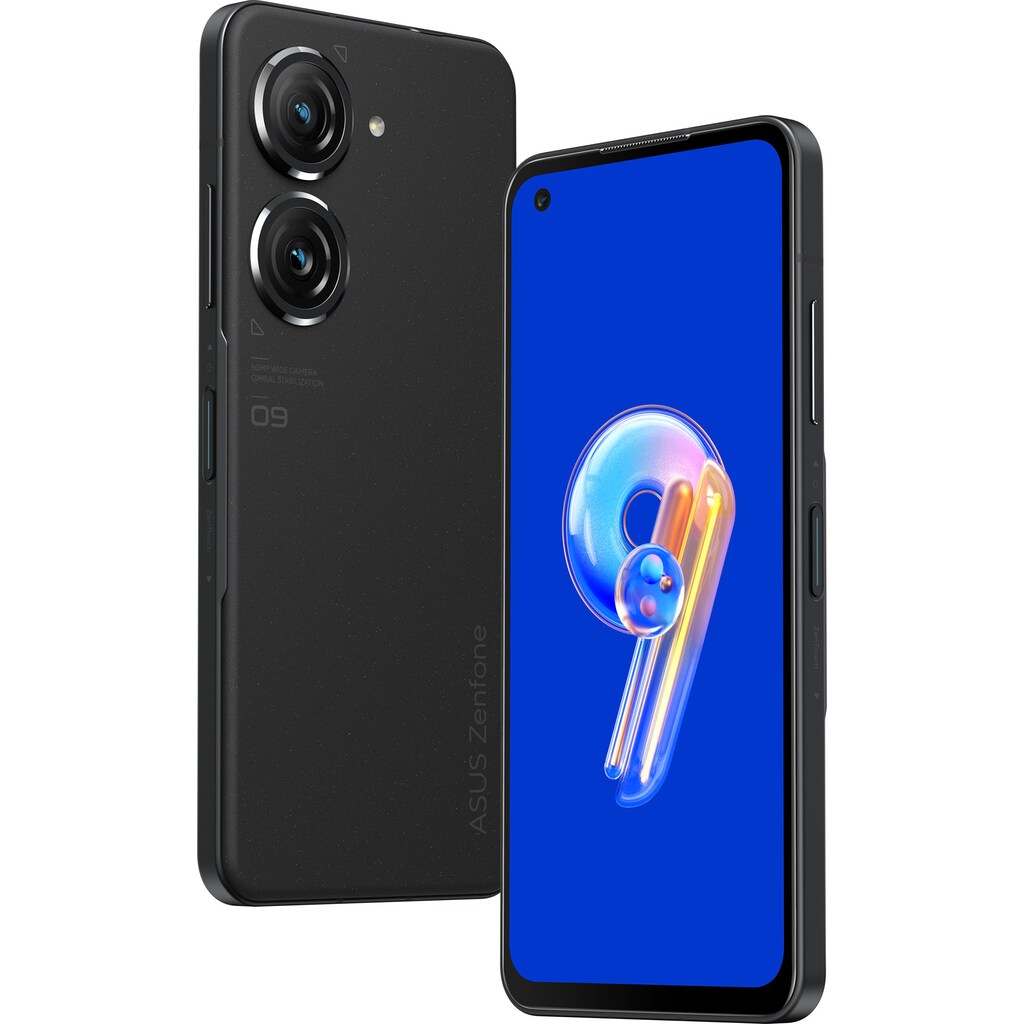 Asus Smartphone »Zenfone 9«, Midnight Black, 15,04 cm/5,92 Zoll, 256 GB Speicherplatz, 50 MP Kamera