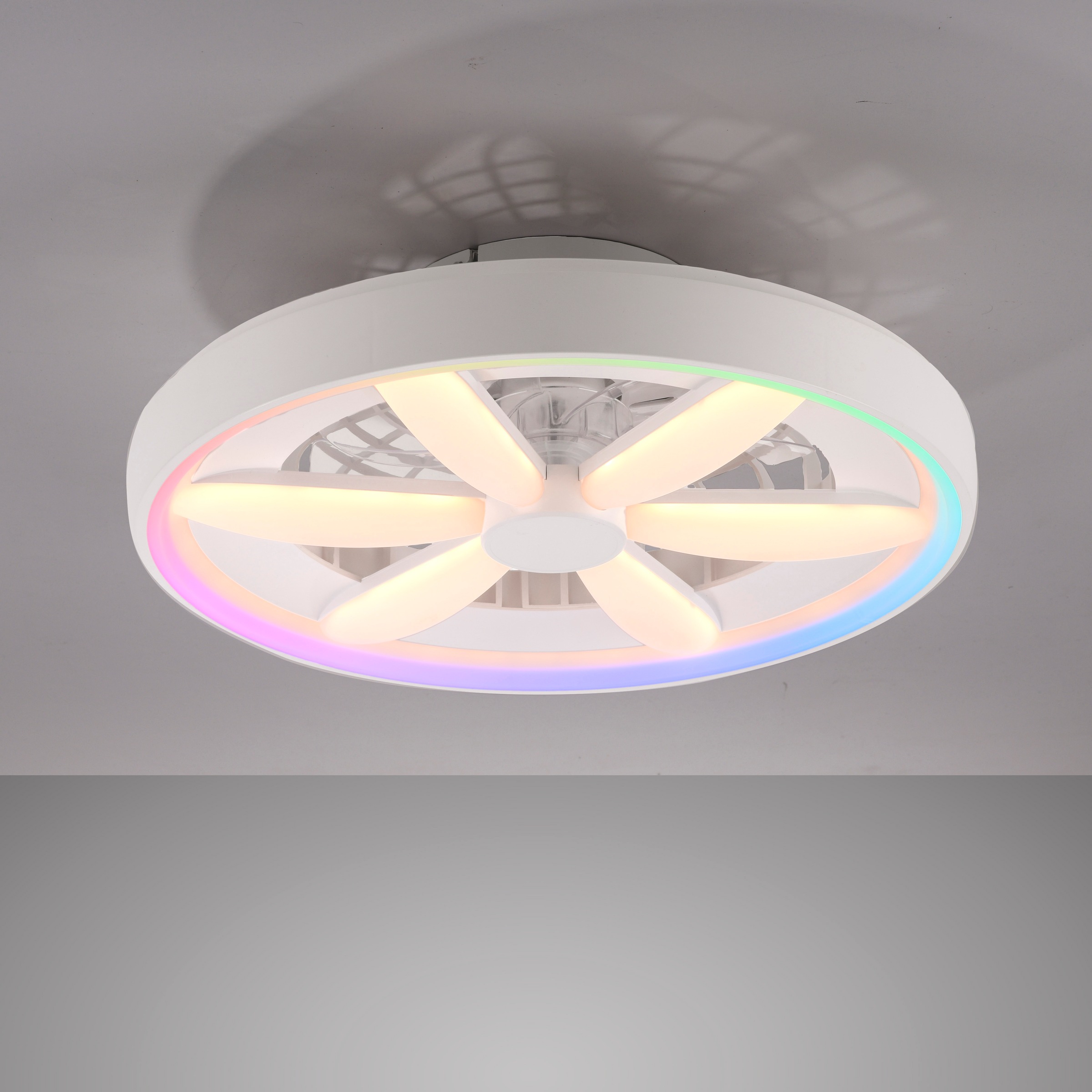 JUST LIGHT LED Deckenleuchte »AEROLUX« LED-Board 1 Stk. warmweiß - kaltweiß mit Ventilator, dimmbar, CCT 2700-6500K, RGB, Memory-/ Timerfunktion