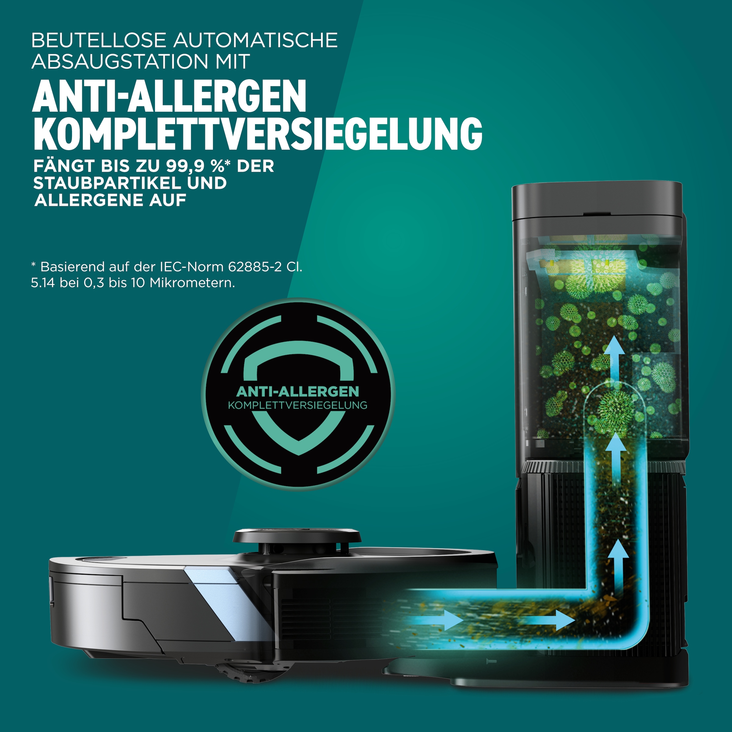 Shark Nass-Trocken-Saugroboter »RV2620WAEU Matrix Plus 2-in-1«, Wischen & Saugen mit automatischem Entleerungssystem