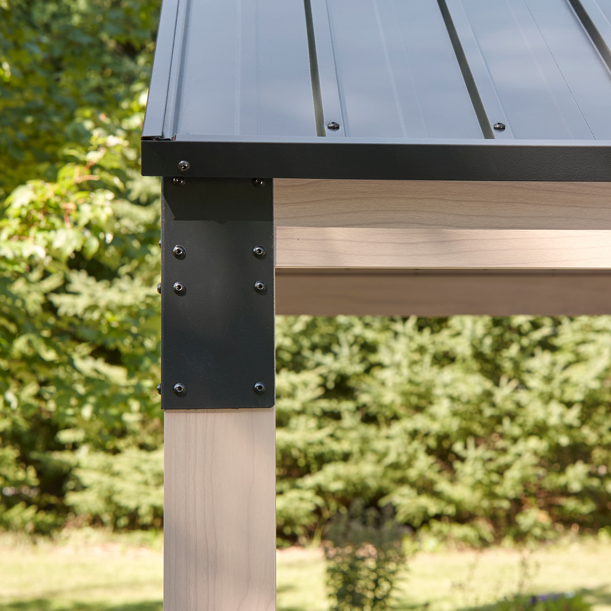 Sojag Pavillon »London Schwarz« Massive Konstruktion aus Aluminium