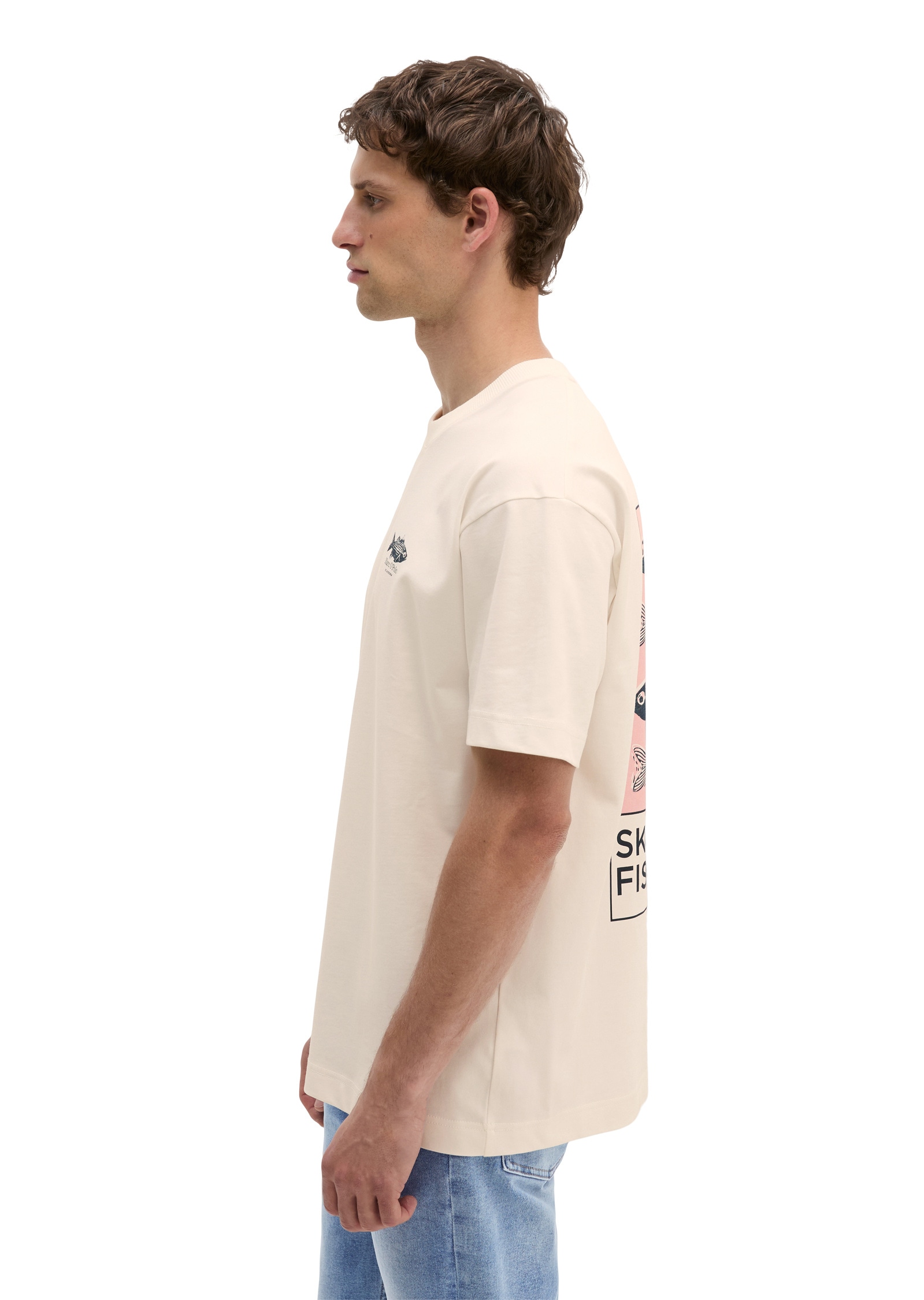Marc O'Polo T-Shirt »mit maritimem Rückenprint«
