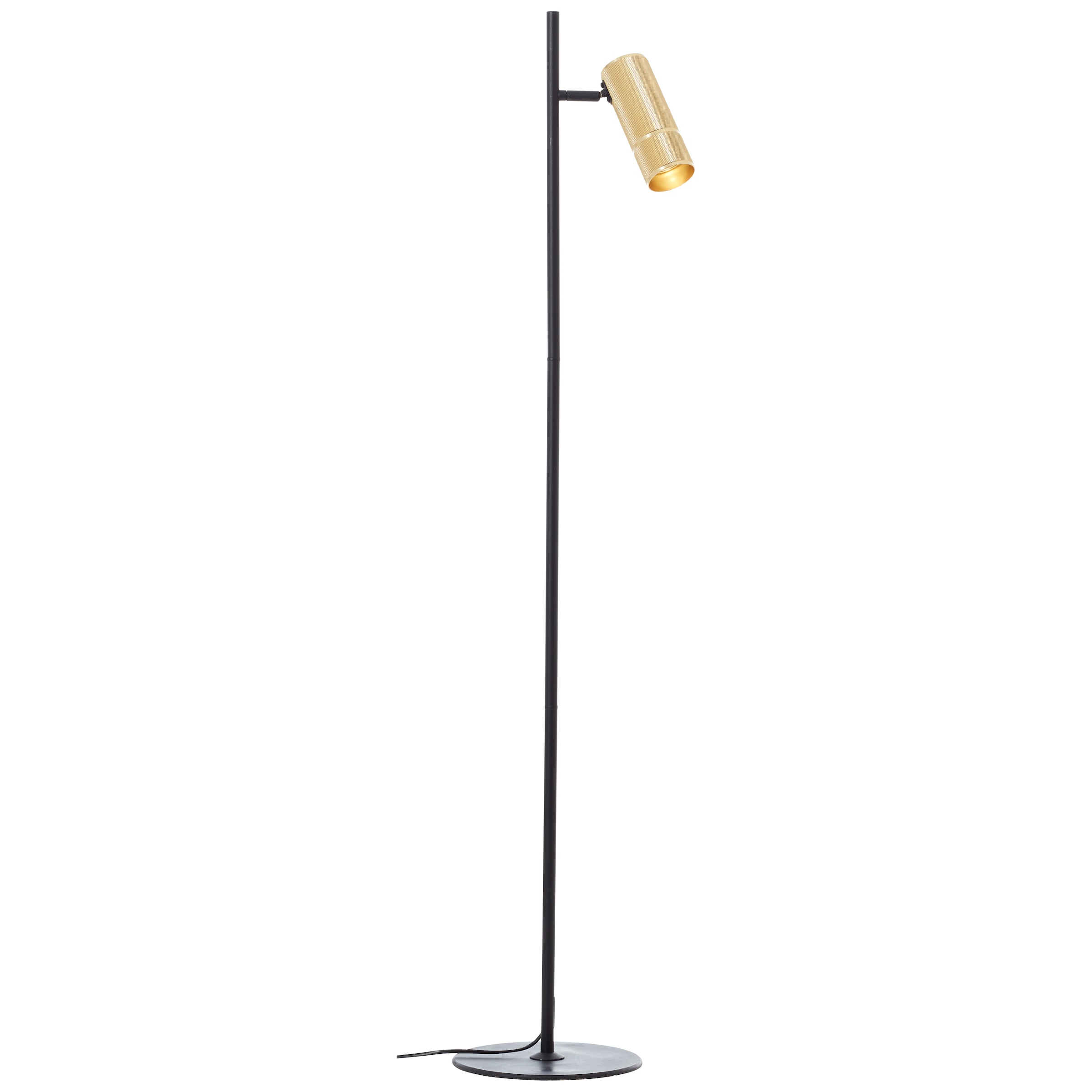 BRILLIANT Stehlampe "Marty", 1, H: 130cm, 1 Stk., schwarz, Wohnzimmer, Leuchten, LED-Stehleuchte, 130 cm, GU10, 350 lm, 3000 K, Aluminium