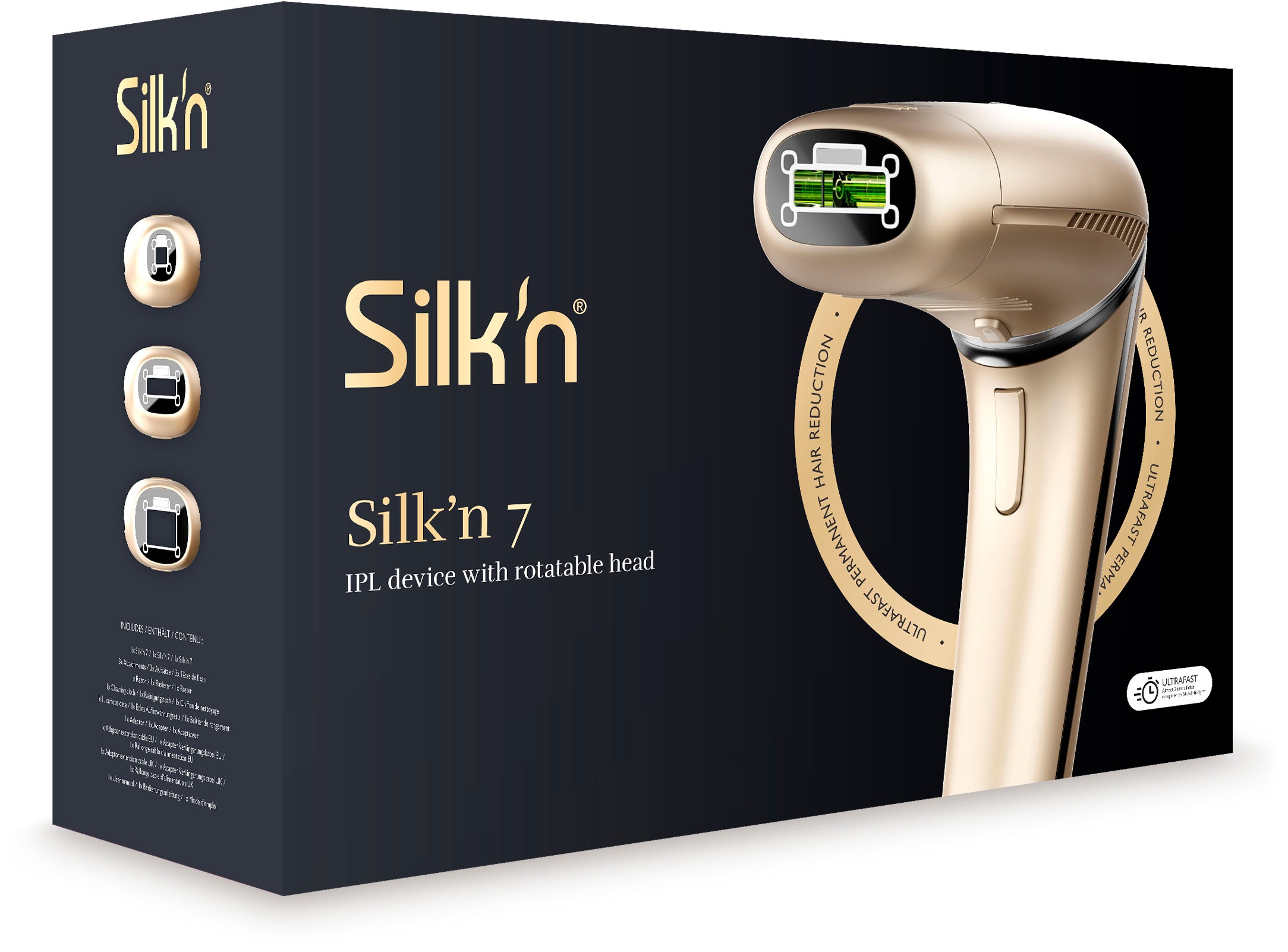 Silk'n IPL-Haarentferner »Silk'n 7«, 600.000 Lichtimpulse, das erste IPL-Gerät von Silk'n mit einem drehbarem Kopf